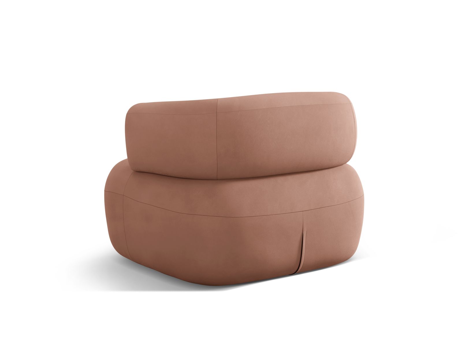 Velvet Armchair, "Jenny", 1 Seat, 90x88x73