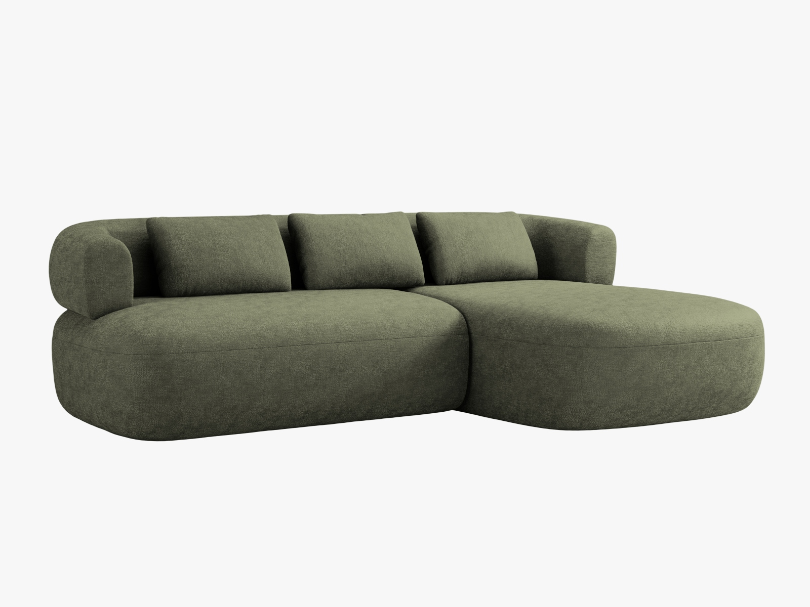 Right Corner Sofa, "Jenny", 5 Seats, 225x145x73