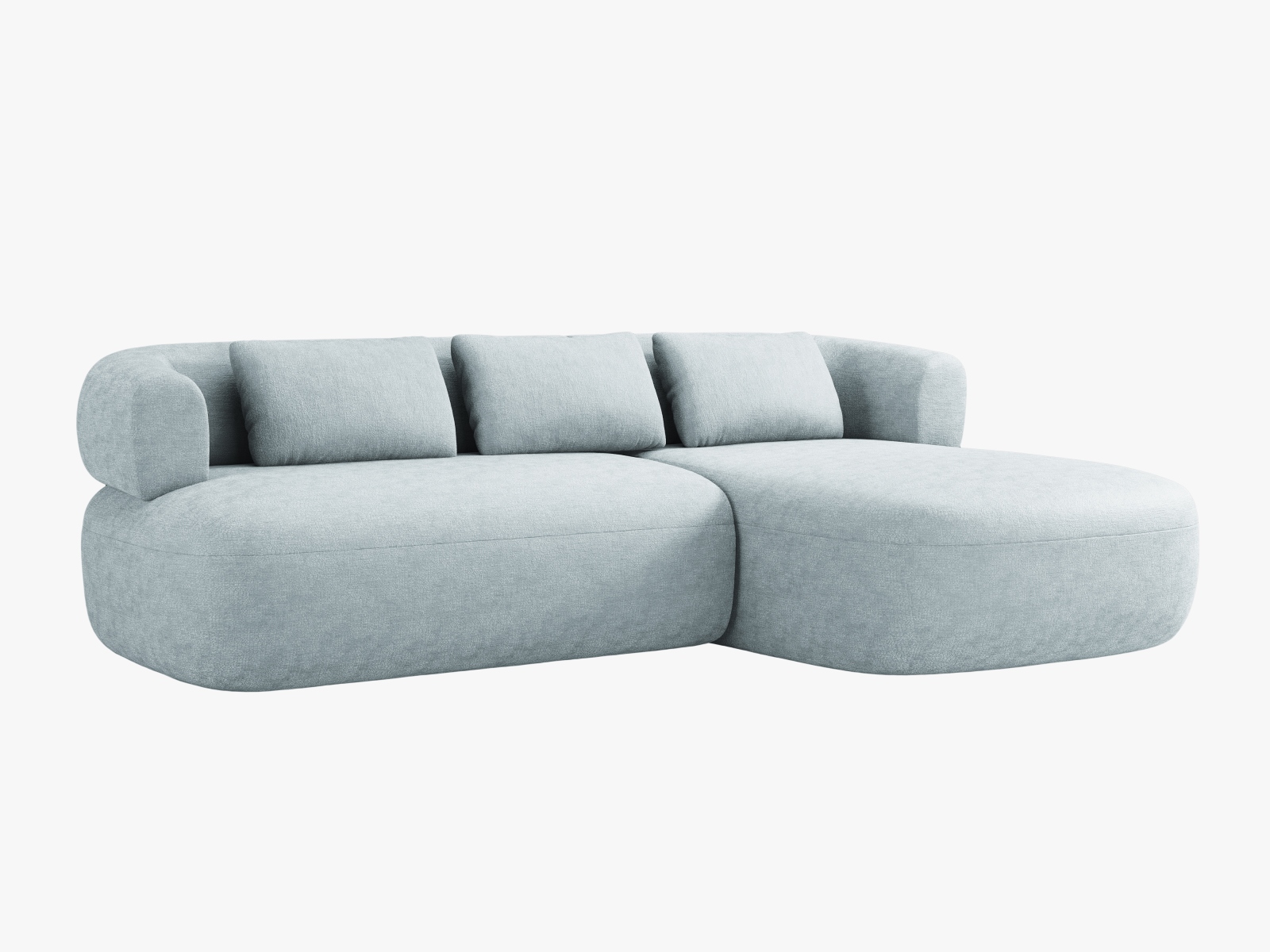Right Corner Sofa, "Jenny", 5 Seats, 225x145x73