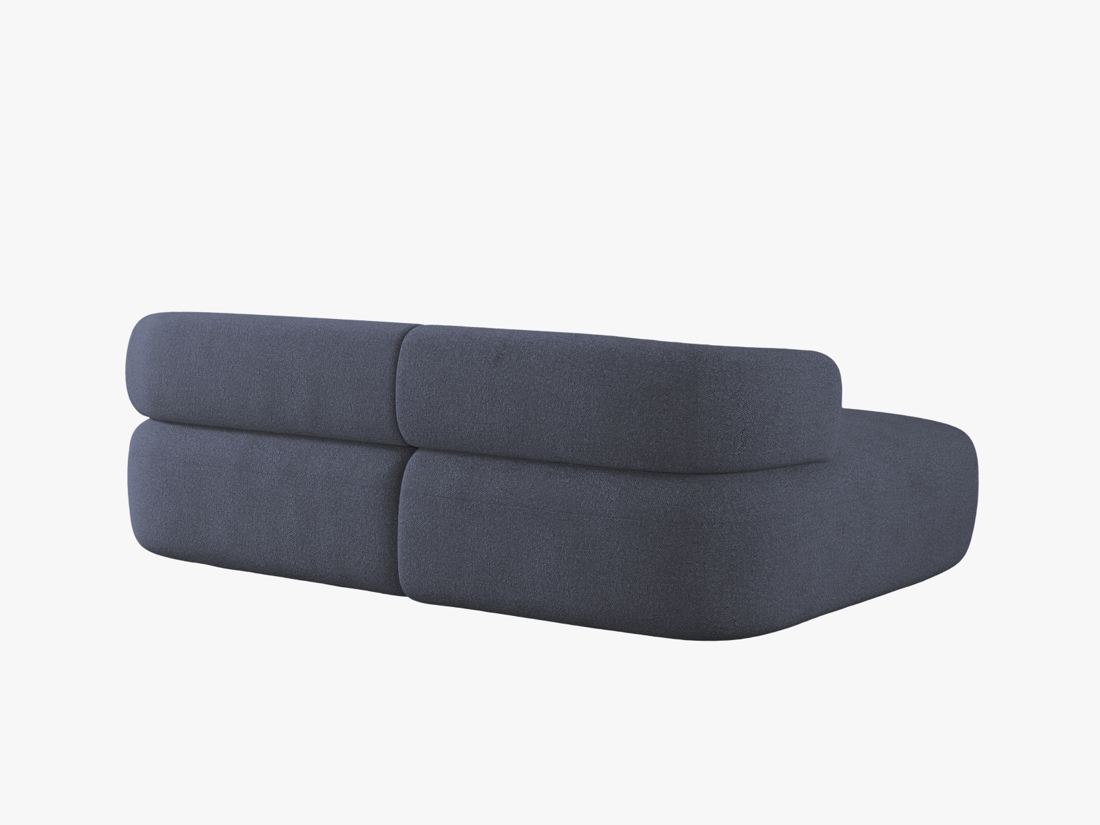 Boucle Left Corner Sofa, "Jenny", 5 Seats, 200x145x73