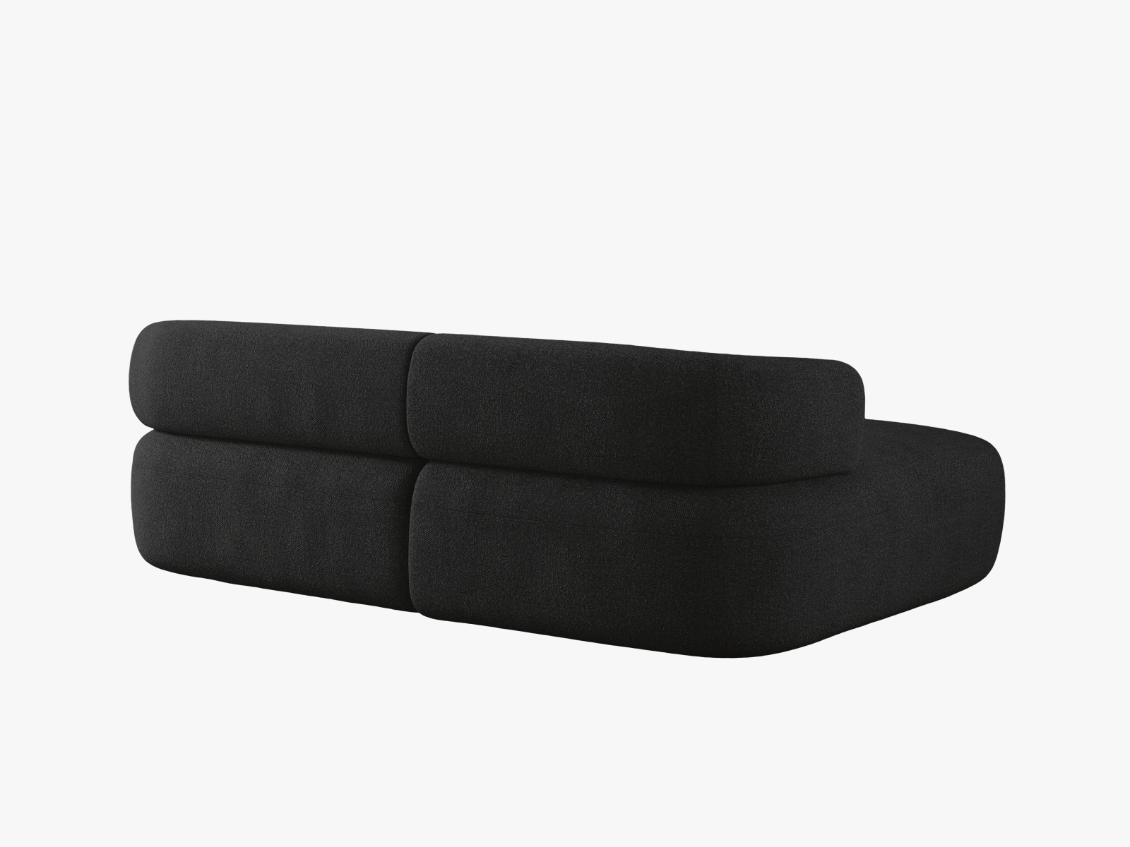 Boucle Left Corner Sofa, "Jenny", 5 Seats, 200x145x73