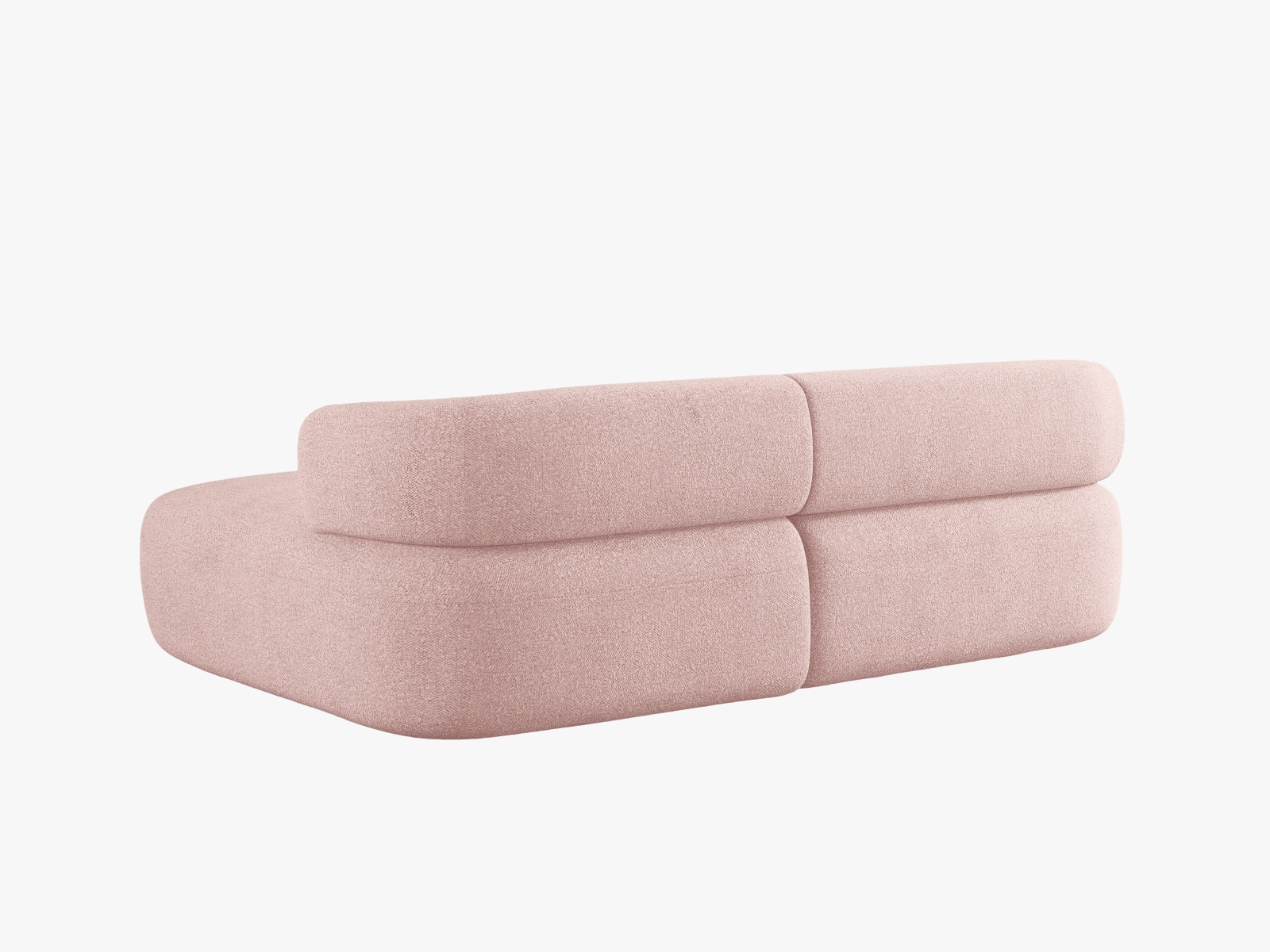 Boucle Right Corner Sofa, "Jenny", 5 Seats, 200x145x73