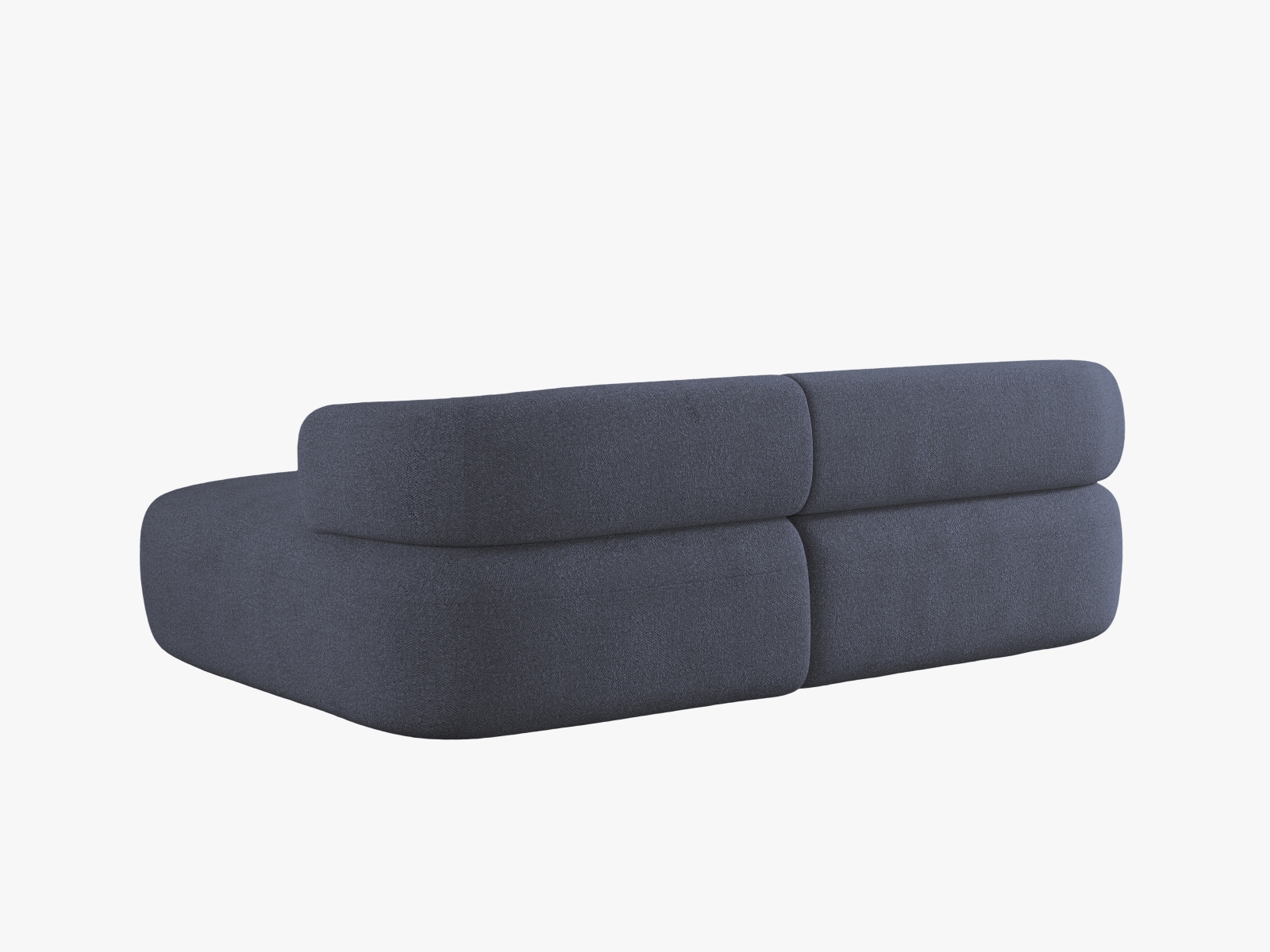 Boucle Right Corner Sofa, "Jenny", 5 Seats, 200x145x73
