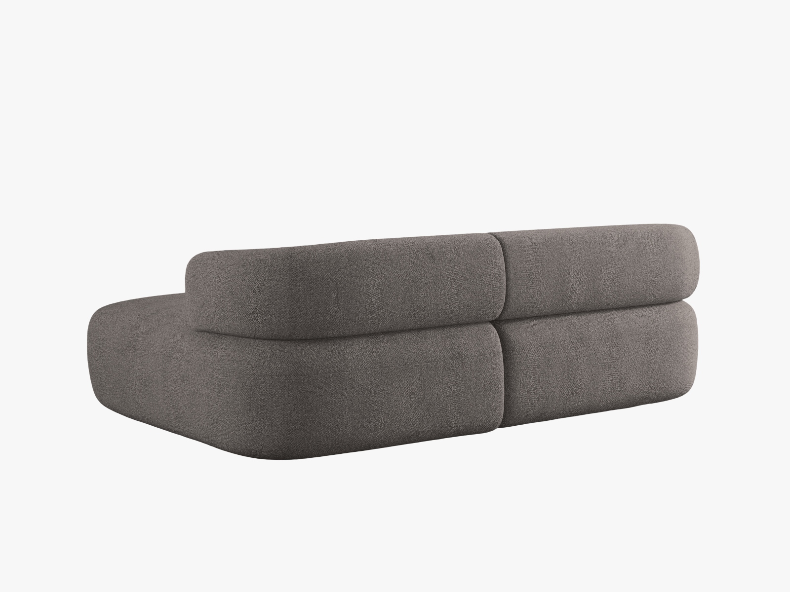 Boucle Right Corner Sofa, "Jenny", 5 Seats, 200x145x73