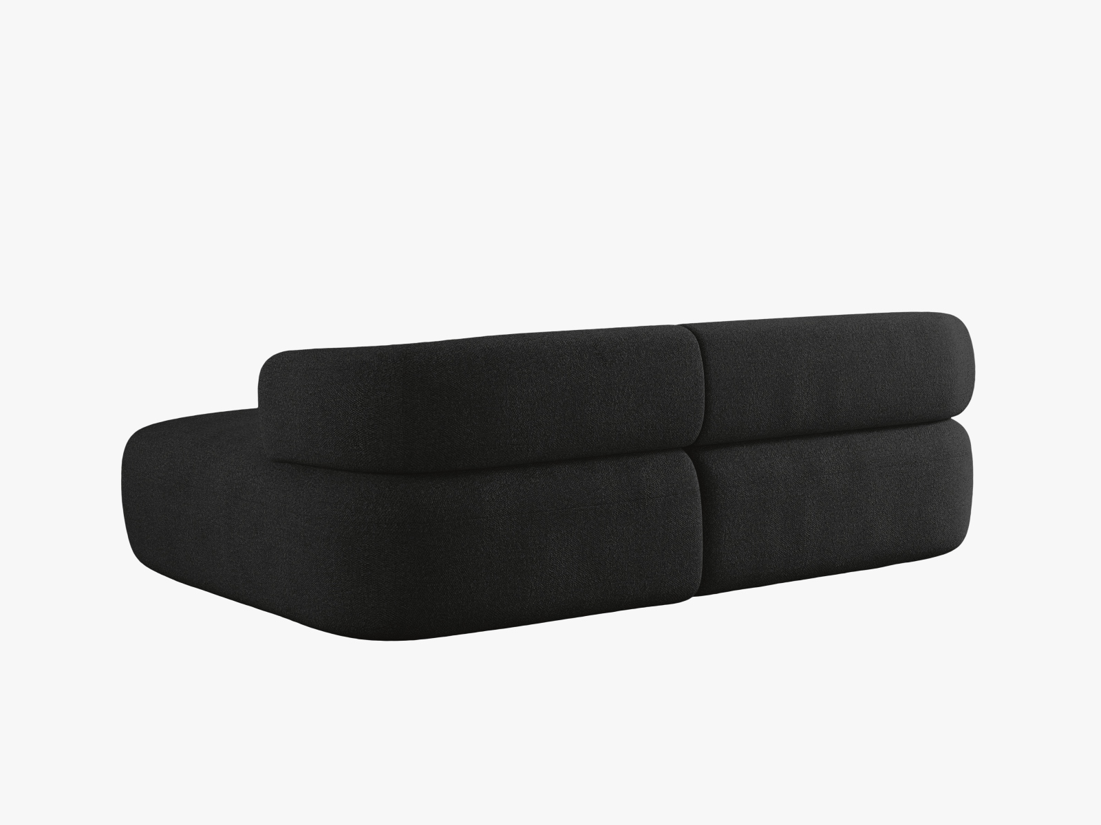 Boucle Right Corner Sofa, "Jenny", 5 Seats, 200x145x73