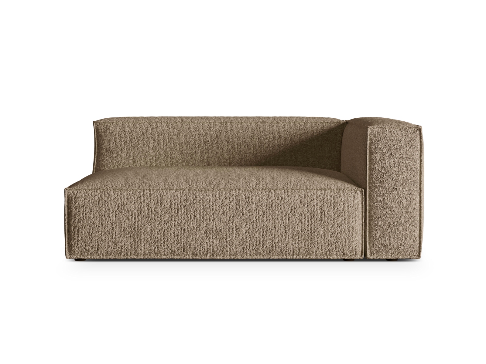 Boucle Right Modular Sofa, "Nuria", 3 Seats, 185x110x72