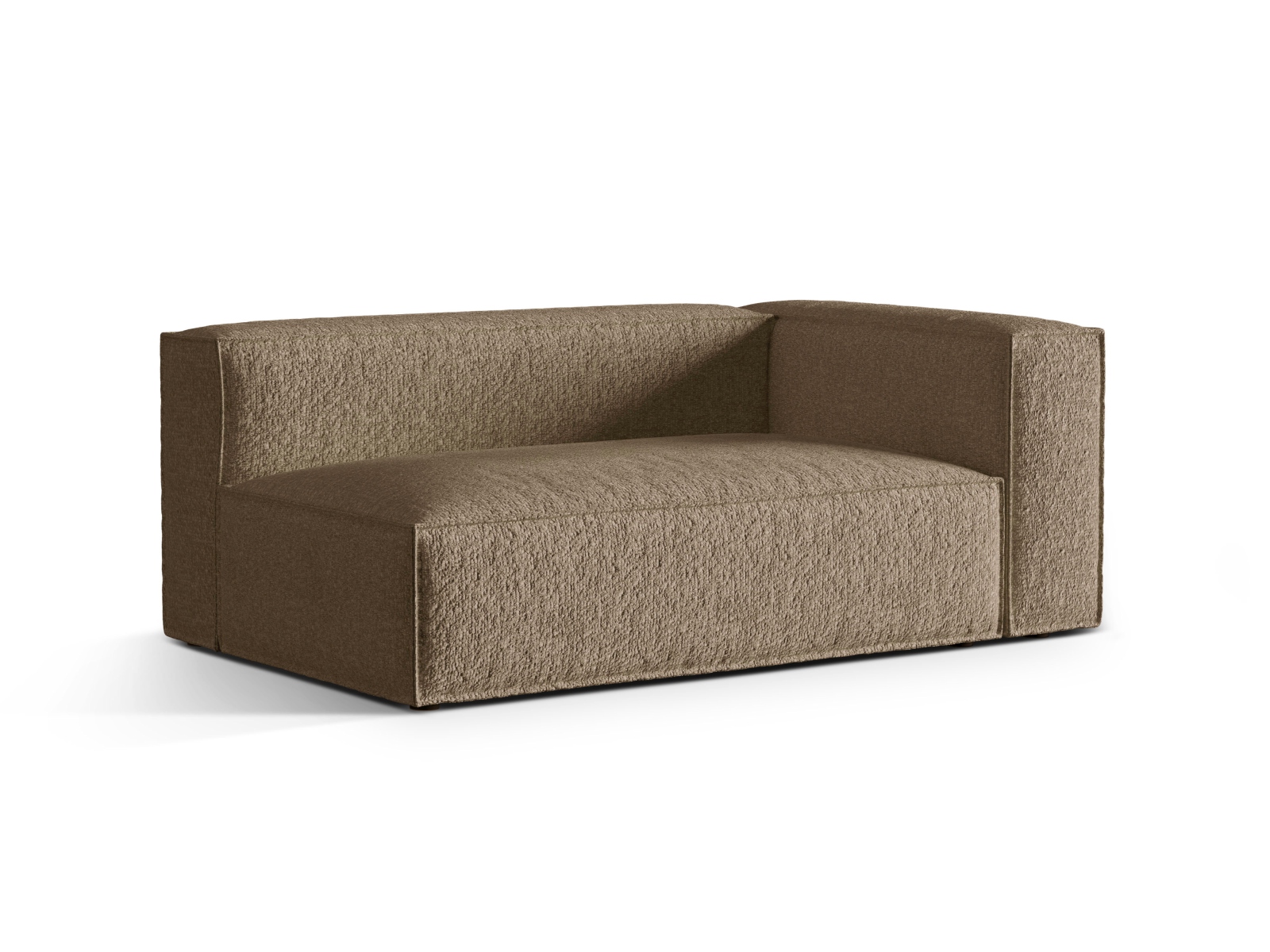 Boucle Right Modular Sofa, "Nuria", 3 Seats, 185x110x72