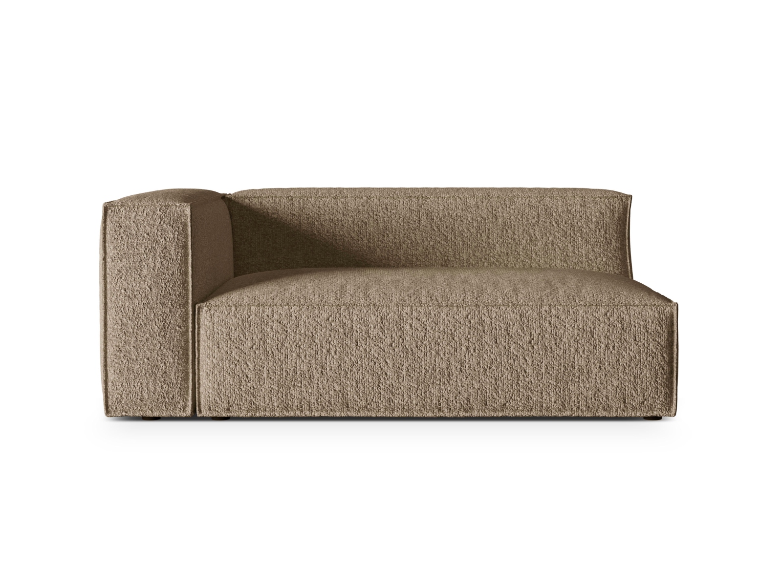 Boucle Left Modular Sofa, "Nuria", 3 Seats, 185x110x72
