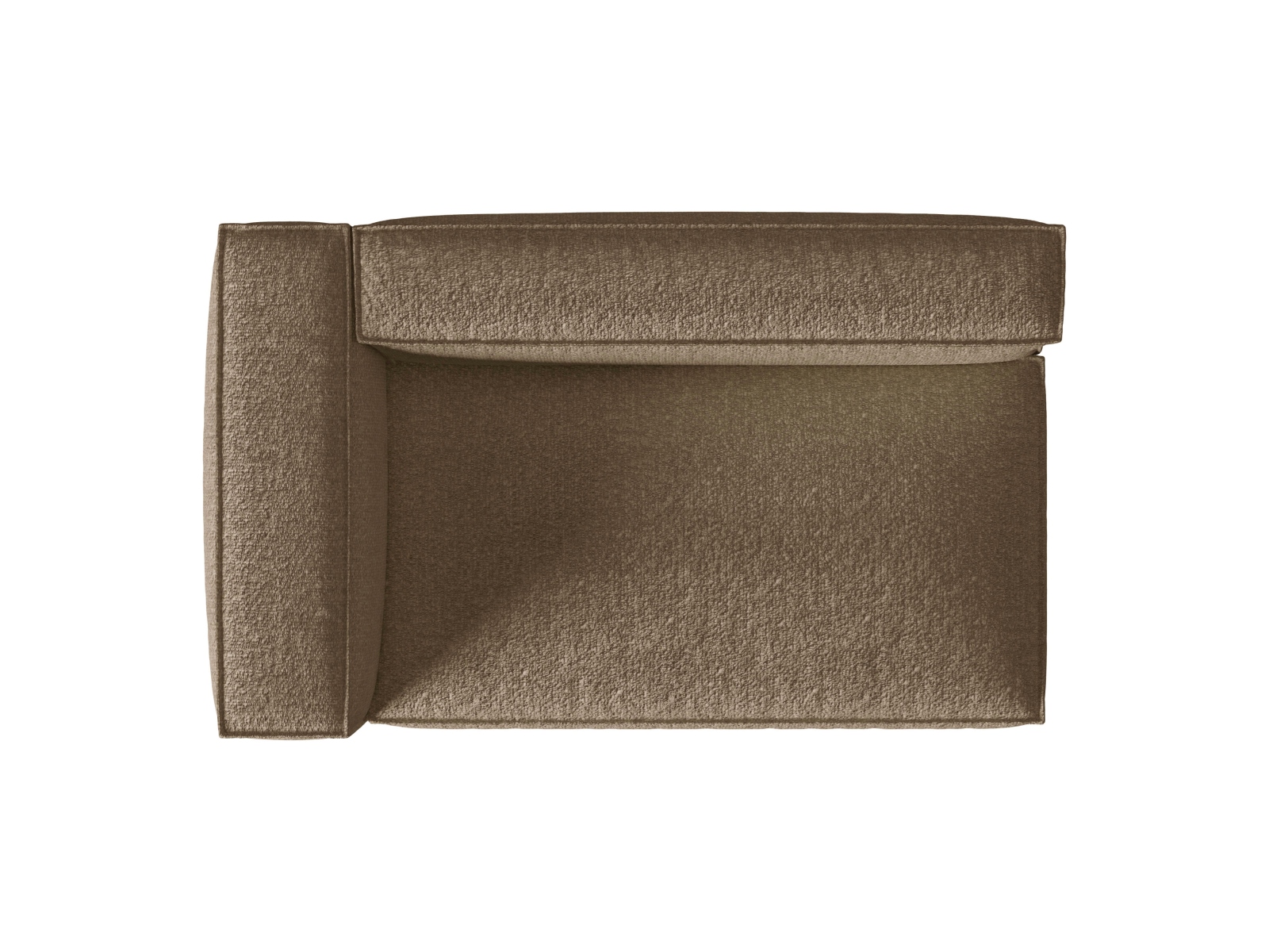 Boucle Left Modular Sofa, "Nuria", 3 Seats, 185x110x72