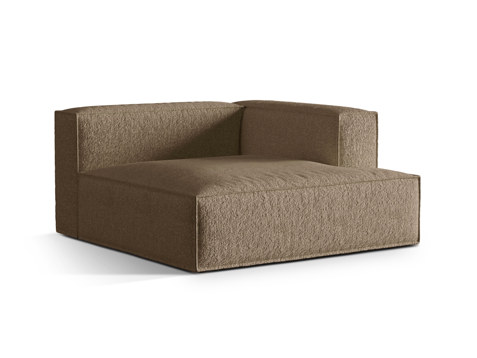 Boucle Chaise Longue Right, "Nuria", 1 Seat, 147x147x72