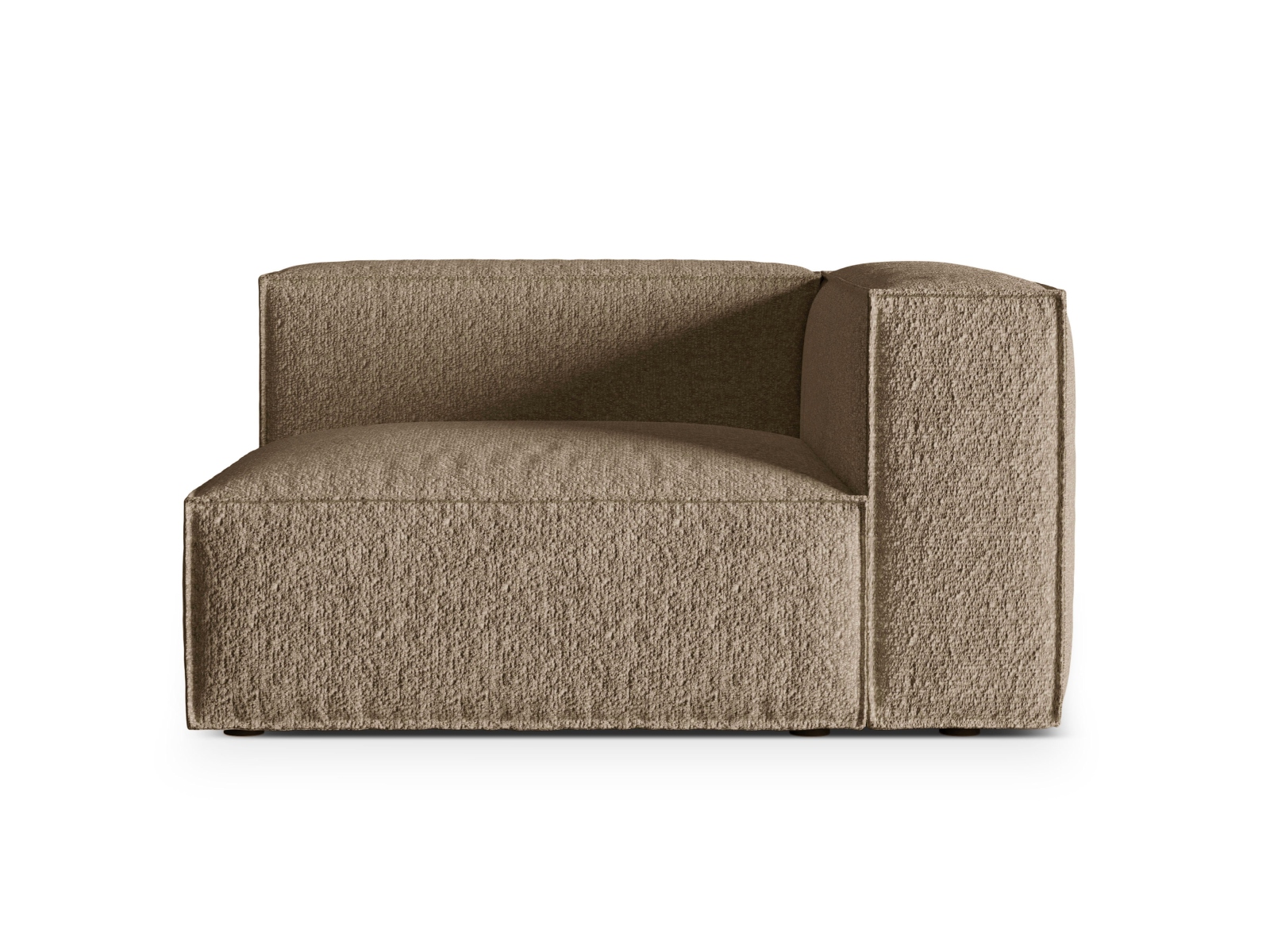 Boucle Right Modular Sofa, "Nuria", 2 Seats, 145x110x72