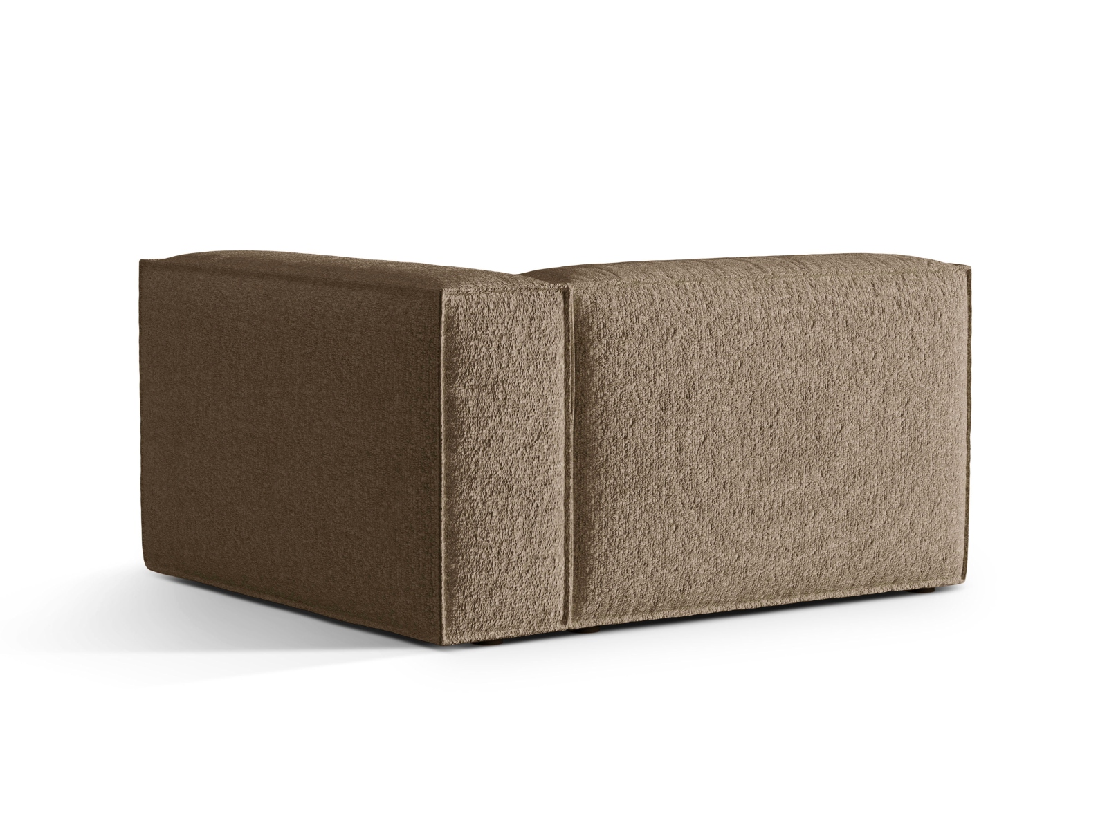 Boucle Right Modular Sofa, "Nuria", 2 Seats, 145x110x72
