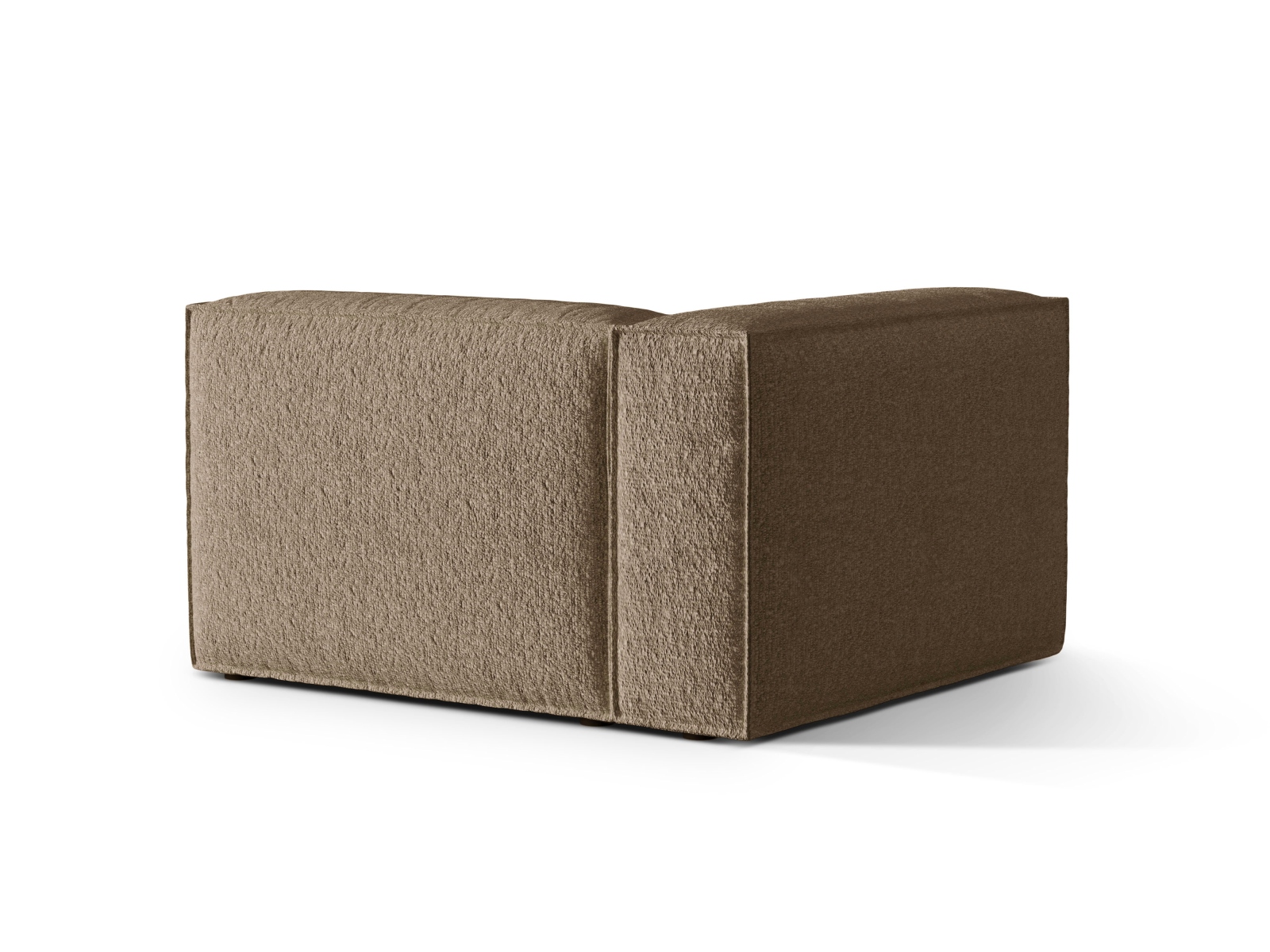 Boucle Left Modular Sofa, "Nuria", 1 Seat, 125x110x72