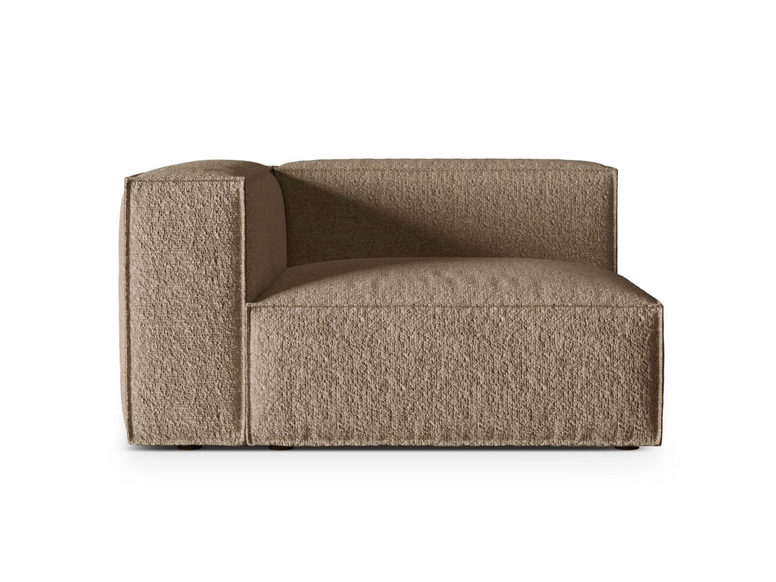Boucle Left Modular Sofa, "Nuria", 2 Seats, 145x110x72
