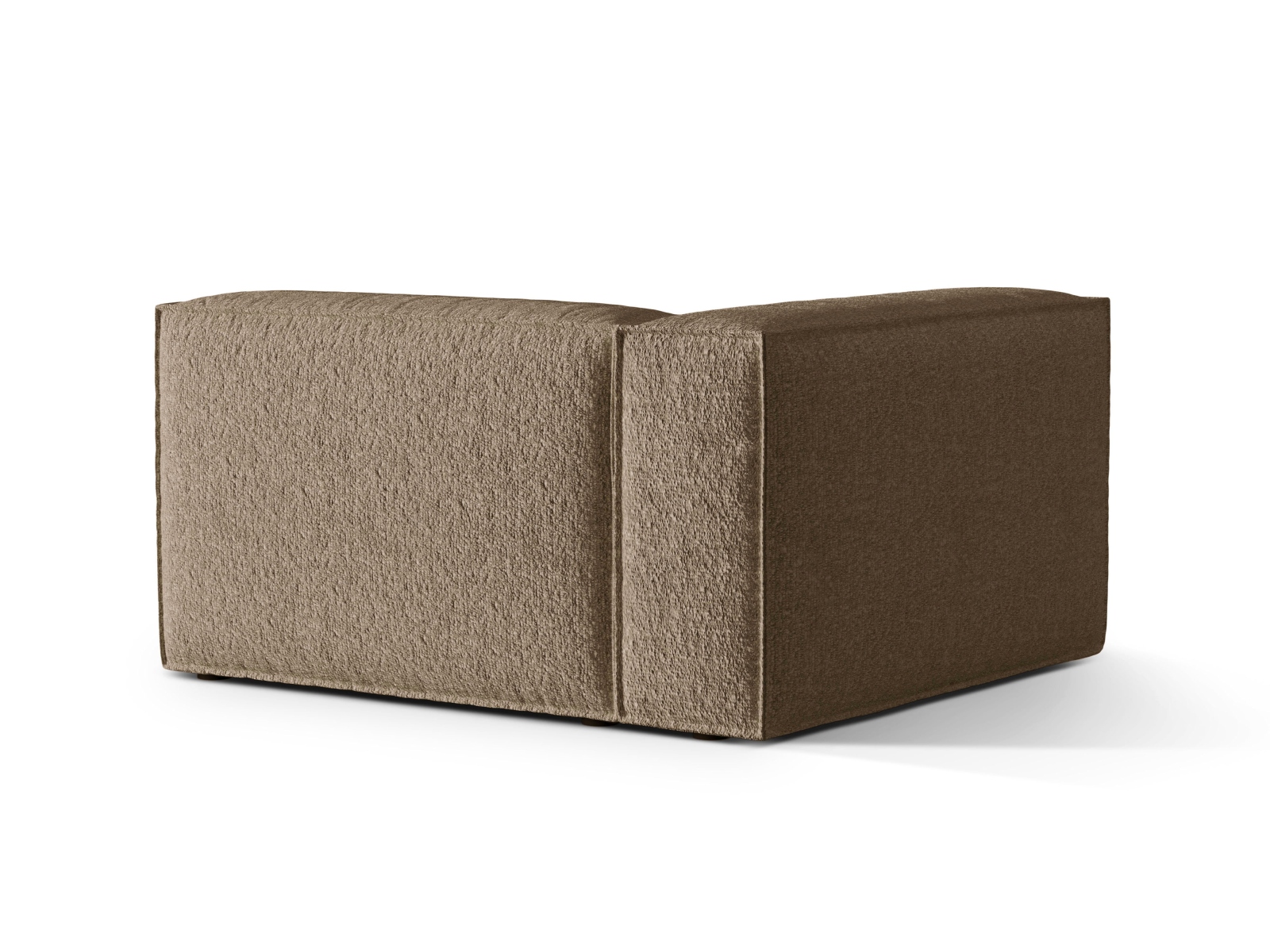 Boucle Left Modular Sofa, "Nuria", 2 Seats, 145x110x72