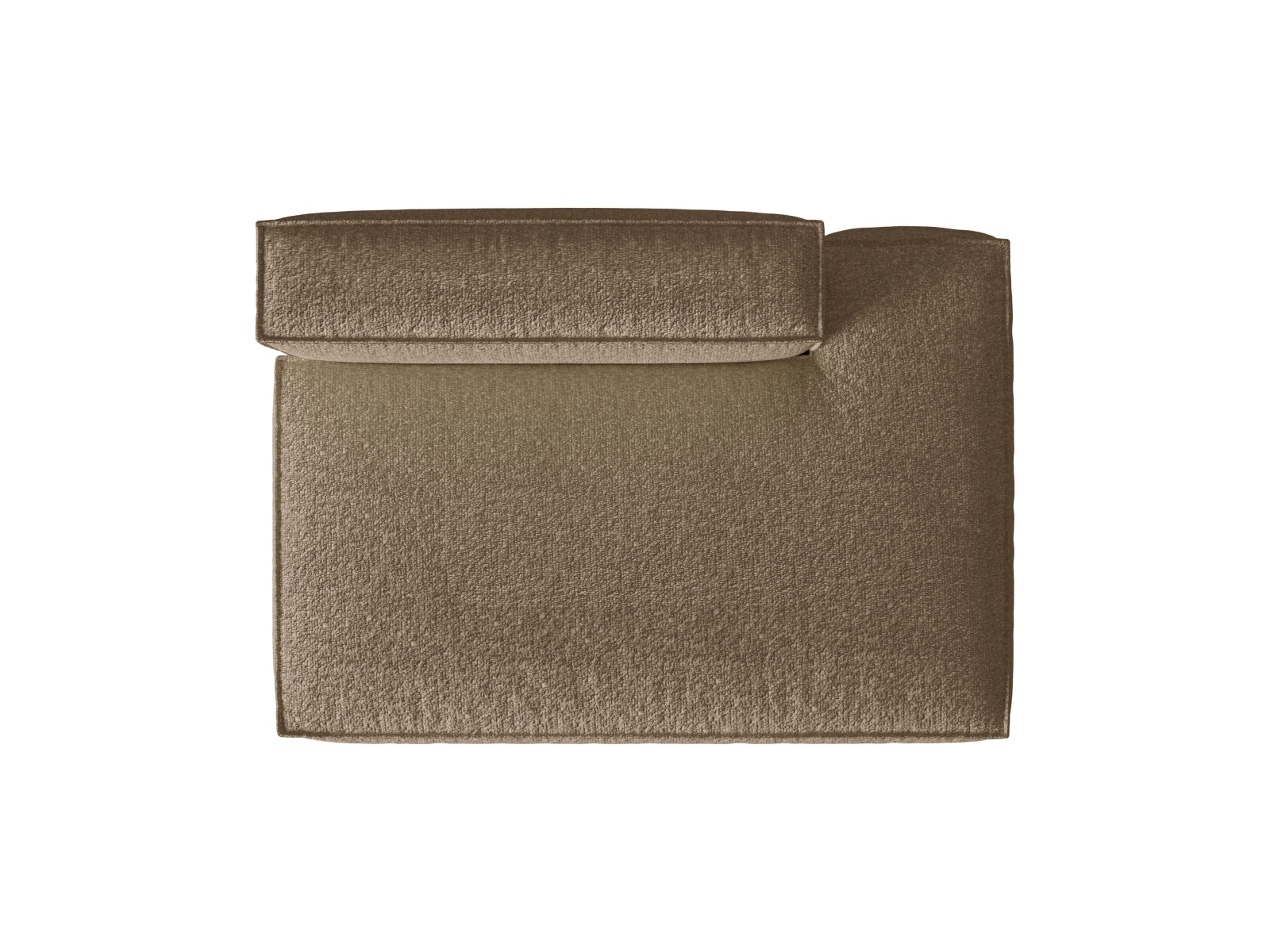 Boucle Right Modular Sofa, "Nuria", 3 Seats, 165x110x72