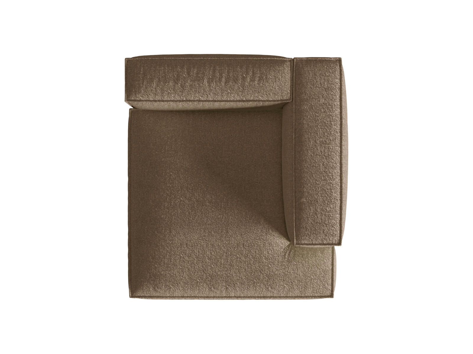 Boucle Chaise Longue Right, "Nuria", 1 Seat, 127x147x72