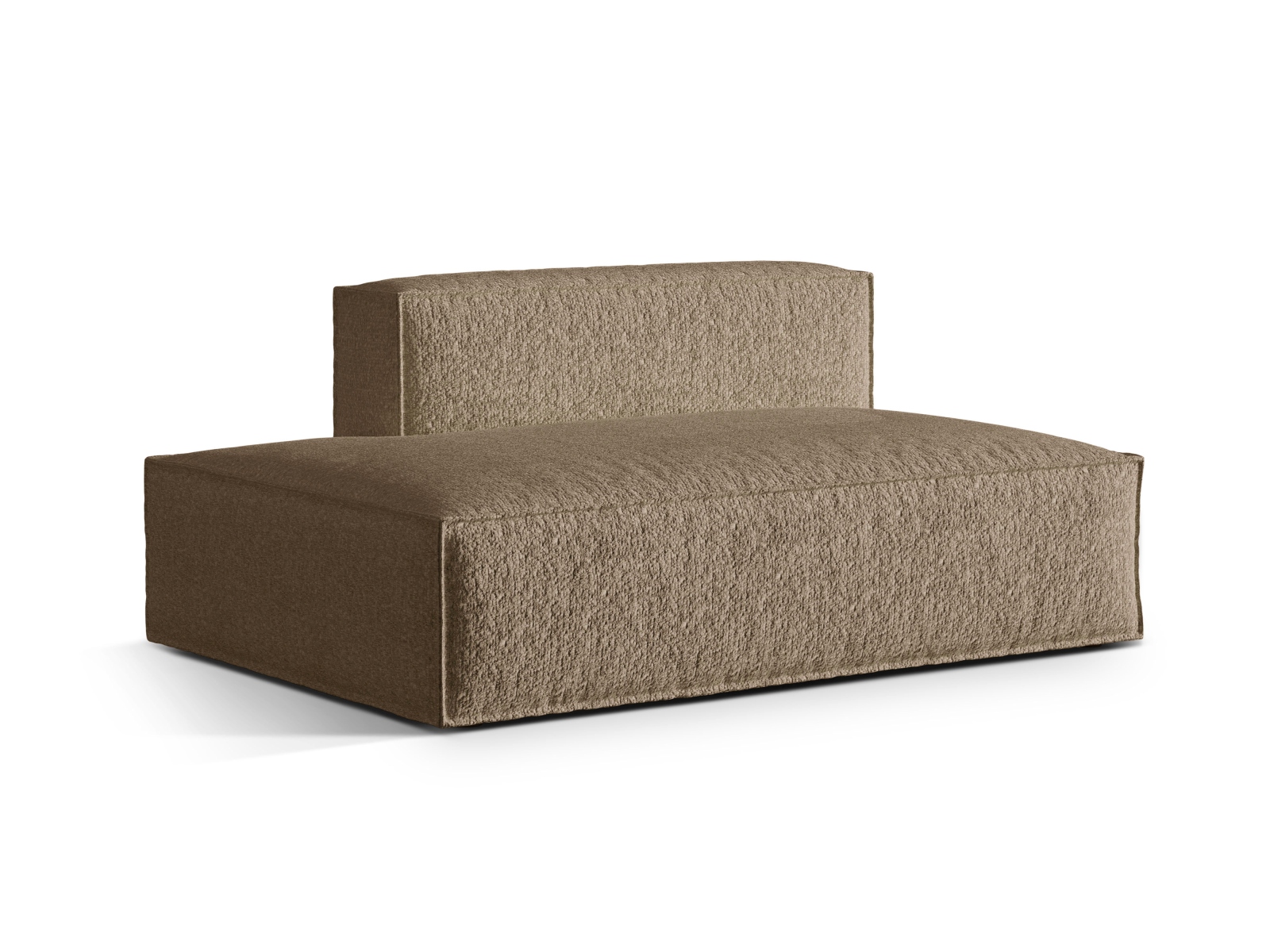 Boucle Left Modular Sofa, "Nuria", 3 Seats, 165x110x72