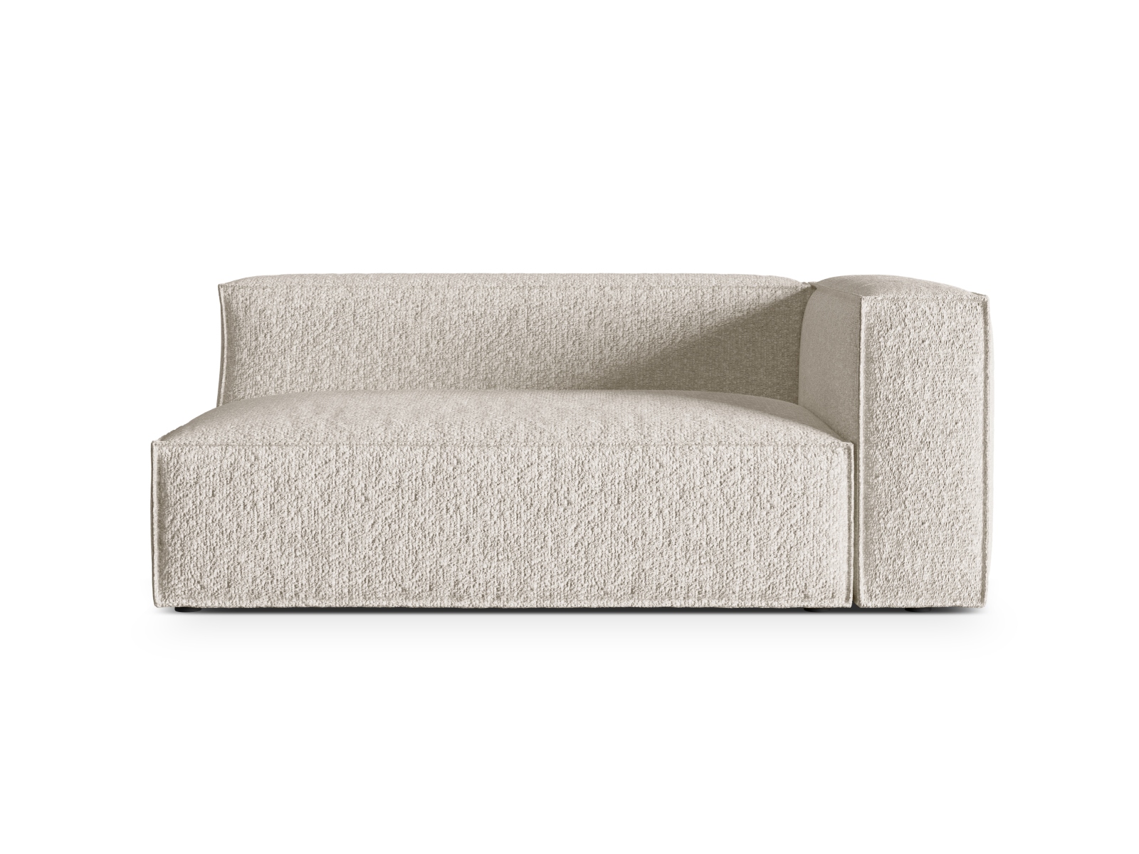 Boucle Right Modular Sofa, "Nuria", 3 Seats, 185x110x72