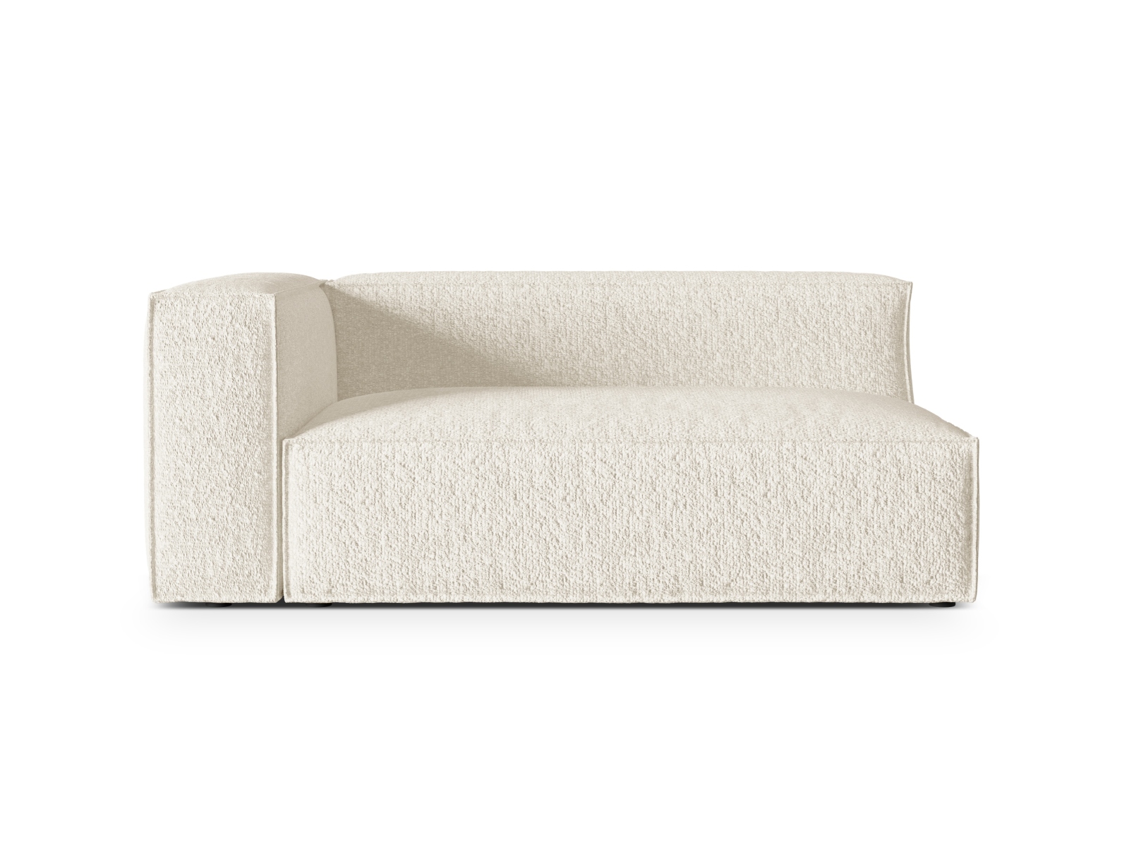Boucle Left Modular Sofa, "Nuria", 3 Seats, 185x110x72