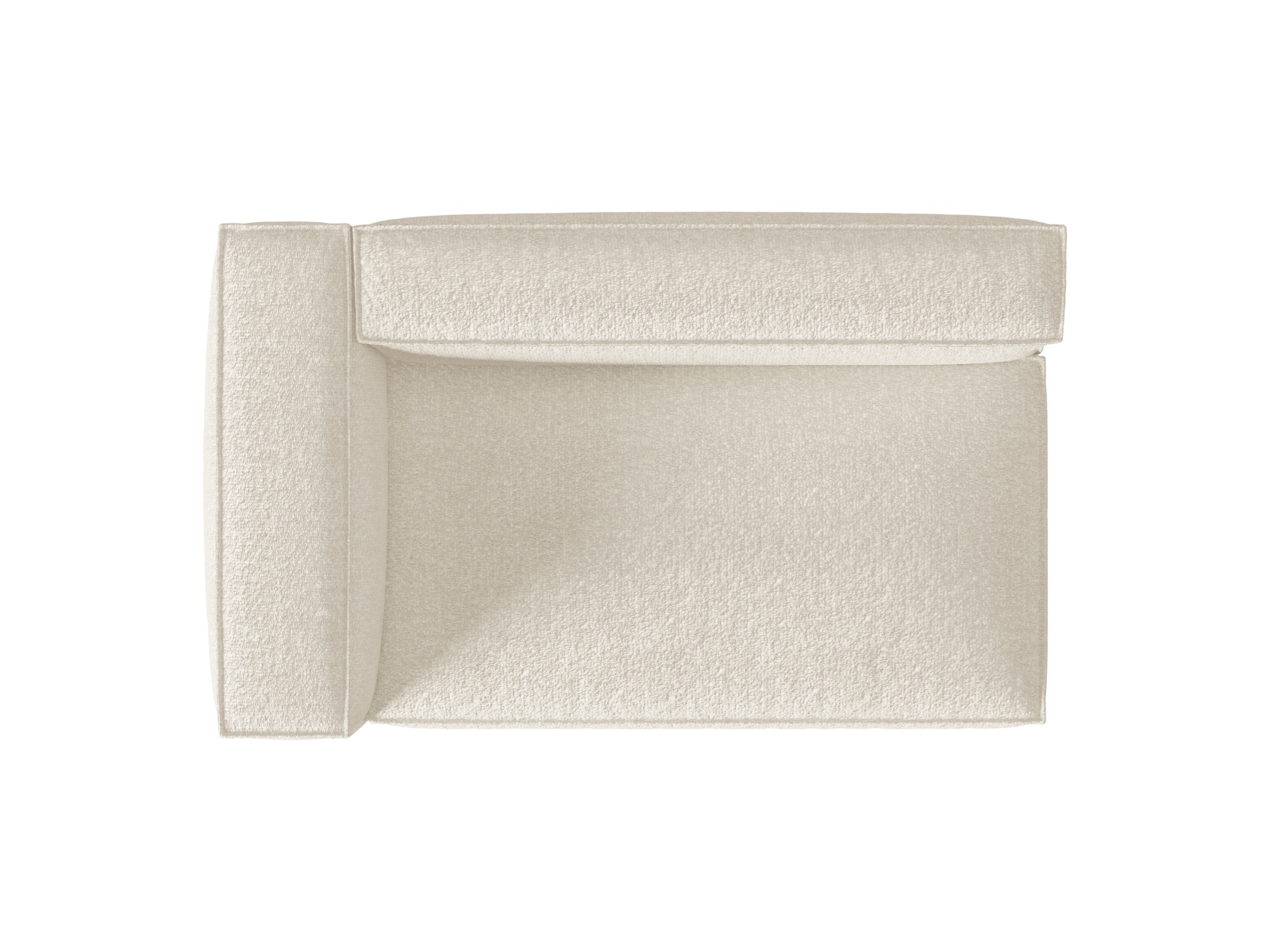 Boucle Left Modular Sofa, "Nuria", 3 Seats, 185x110x72