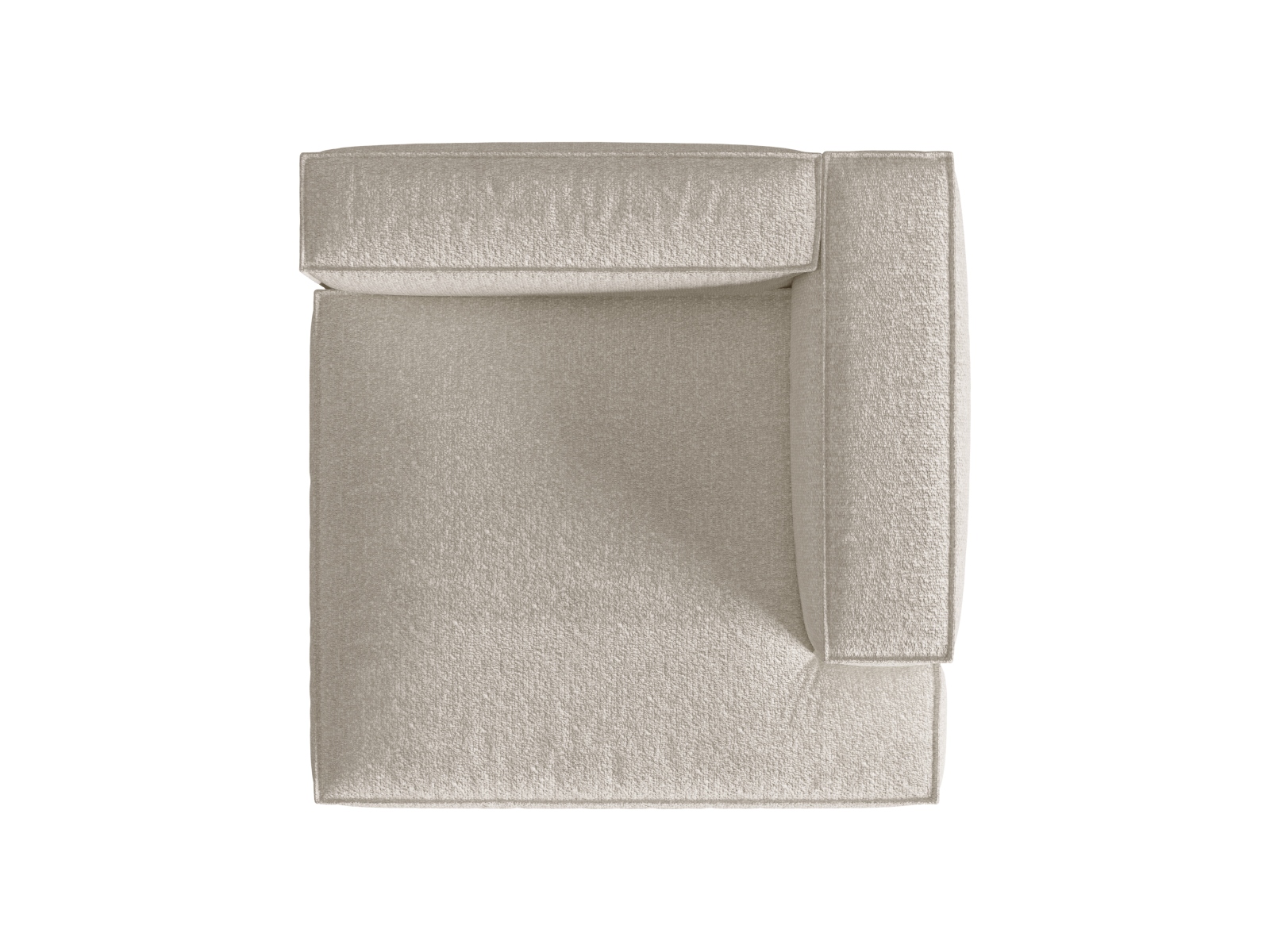Boucle Chaise Longue Right, "Nuria", 1 Seat, 147x147x72