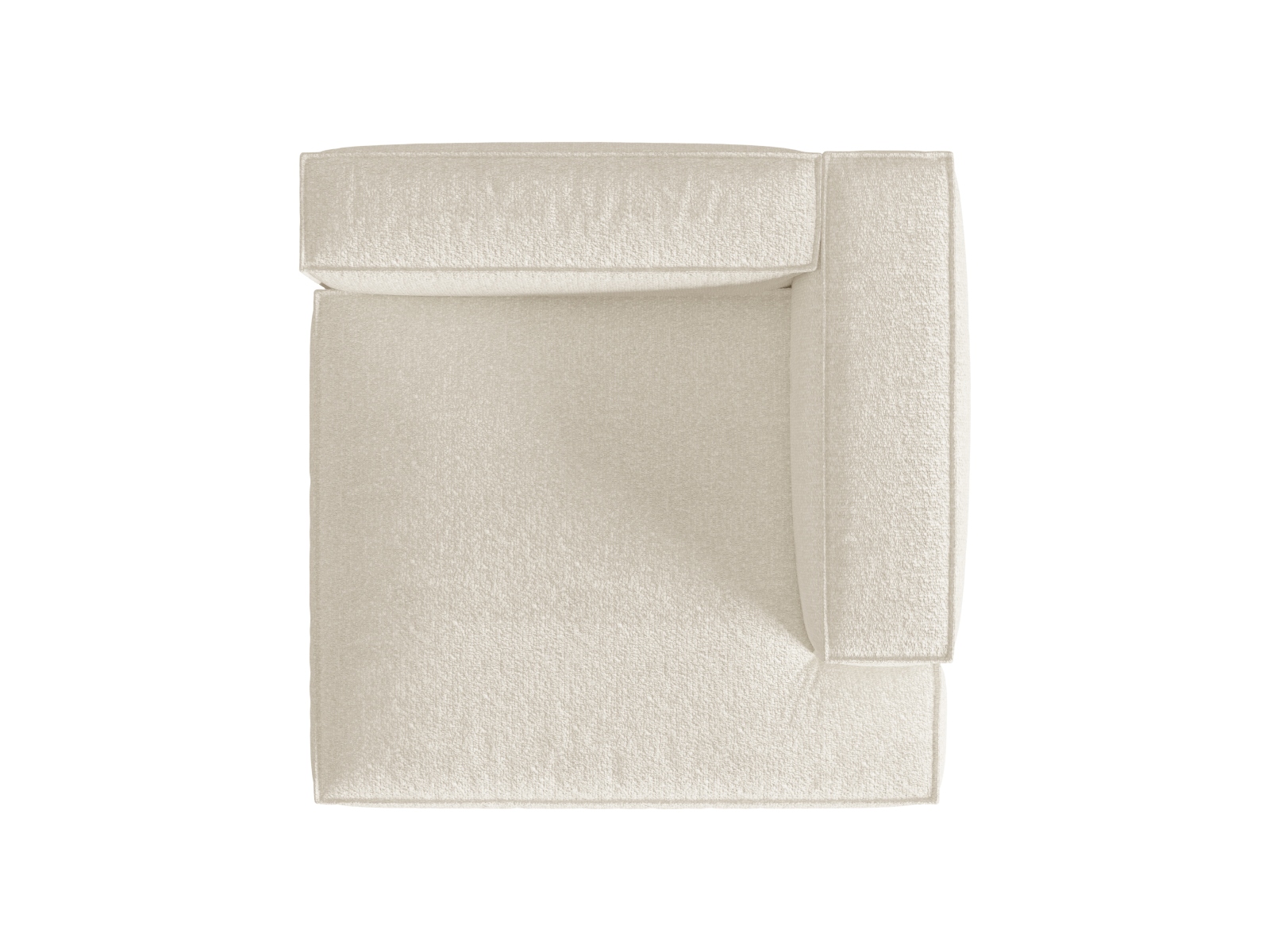 Boucle Chaise Longue Right, "Nuria", 1 Seat, 147x147x72
