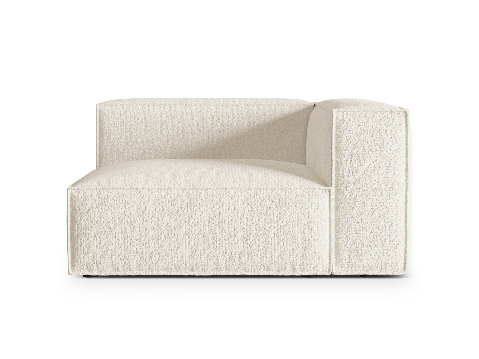 Boucle Right Modular Sofa, "Nuria", 2 Seats, 145x110x72