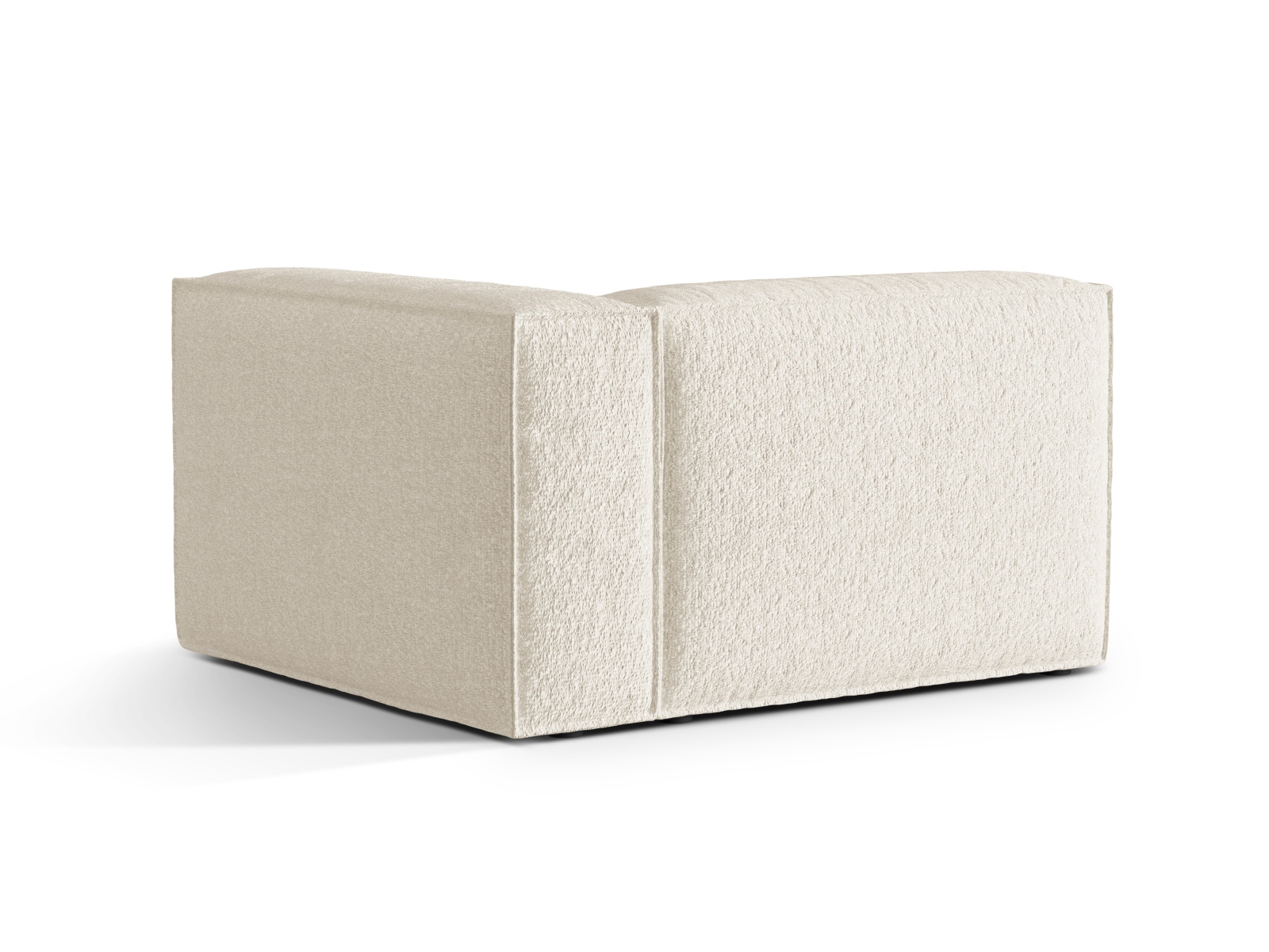 Boucle Right Modular Sofa, "Nuria", 2 Seats, 145x110x72