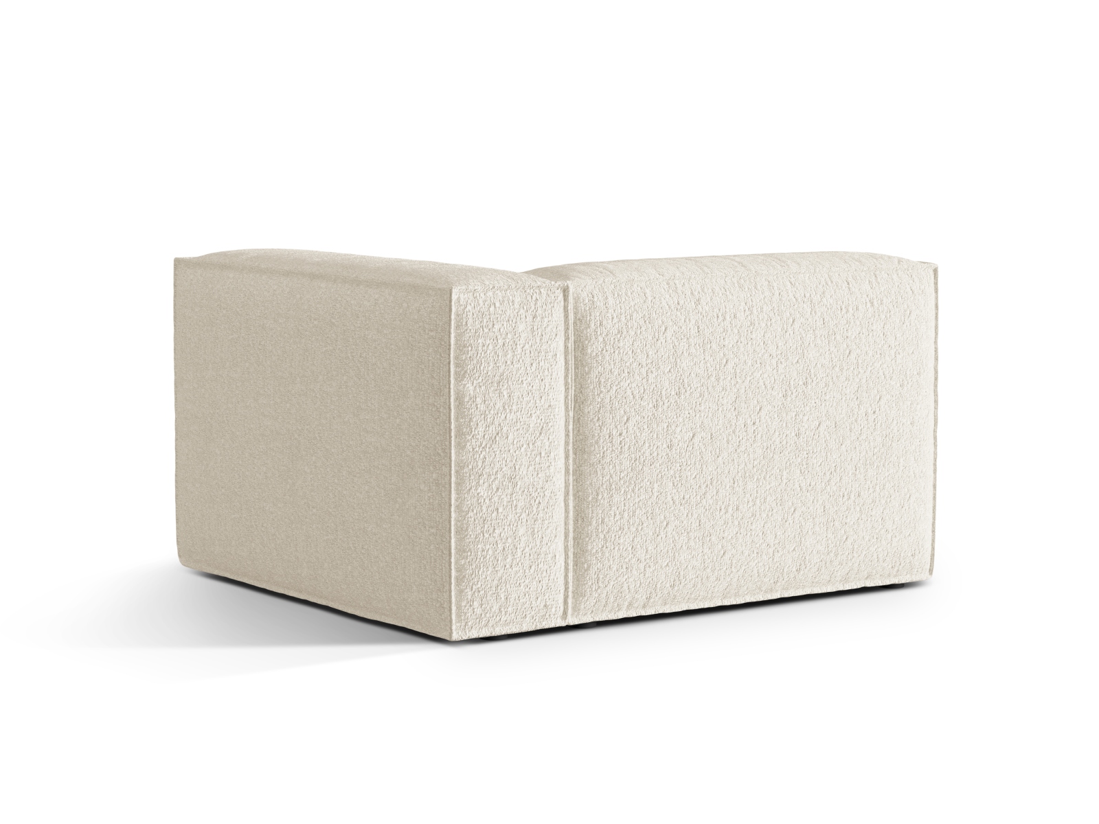 Boucle Right Modular Sofa, "Nuria", 1 Seat, 125x110x72