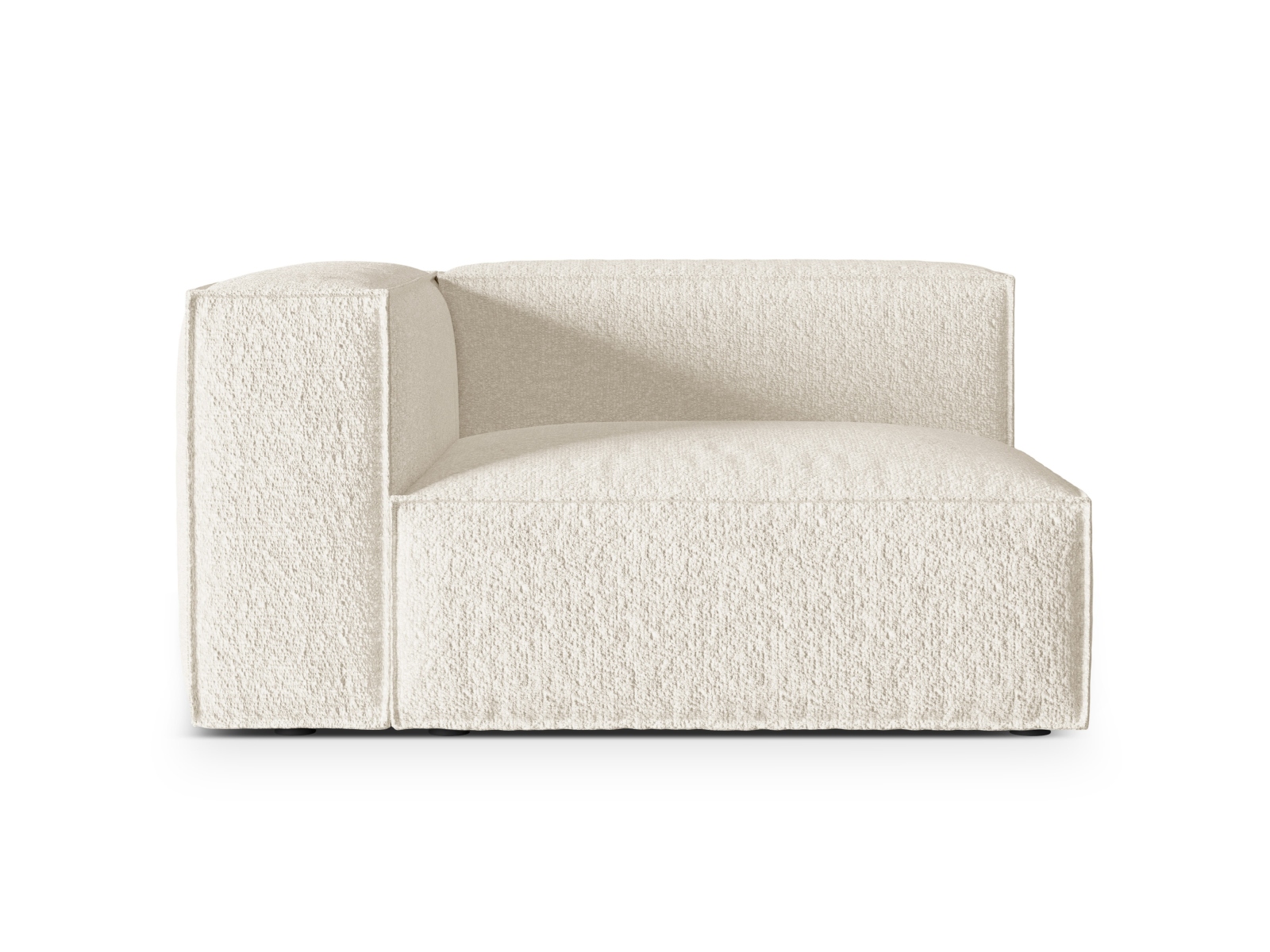 Boucle Left Modular Sofa, "Nuria", 2 Seats, 145x110x72