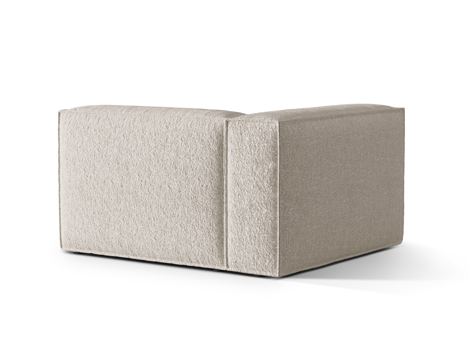 Boucle Left Modular Sofa, "Nuria", 2 Seats, 145x110x72