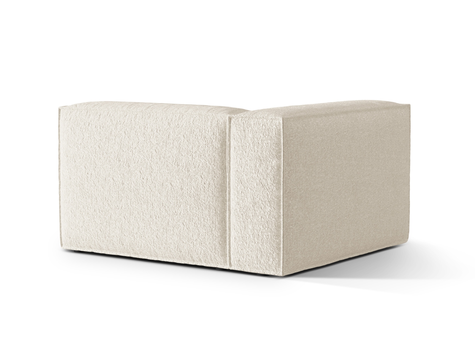 Boucle Left Modular Sofa, "Nuria", 2 Seats, 145x110x72