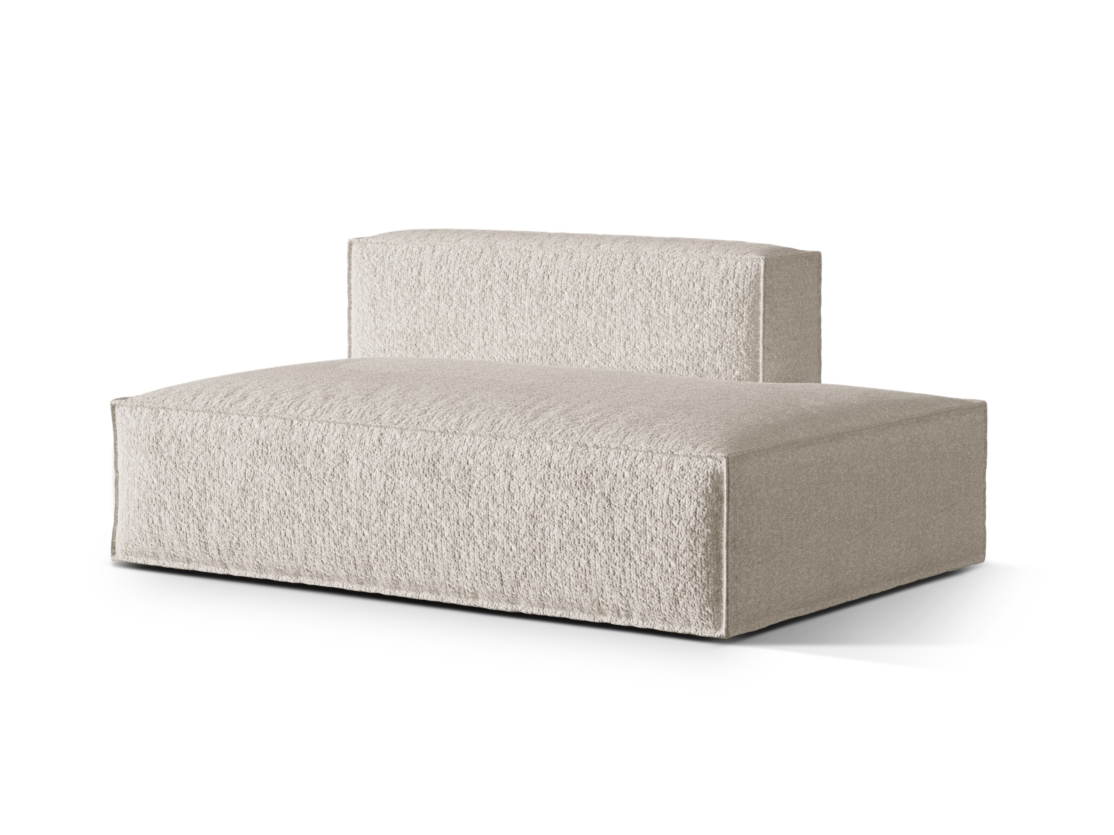 Boucle Right Modular Sofa, "Nuria", 3 Seats, 165x110x72