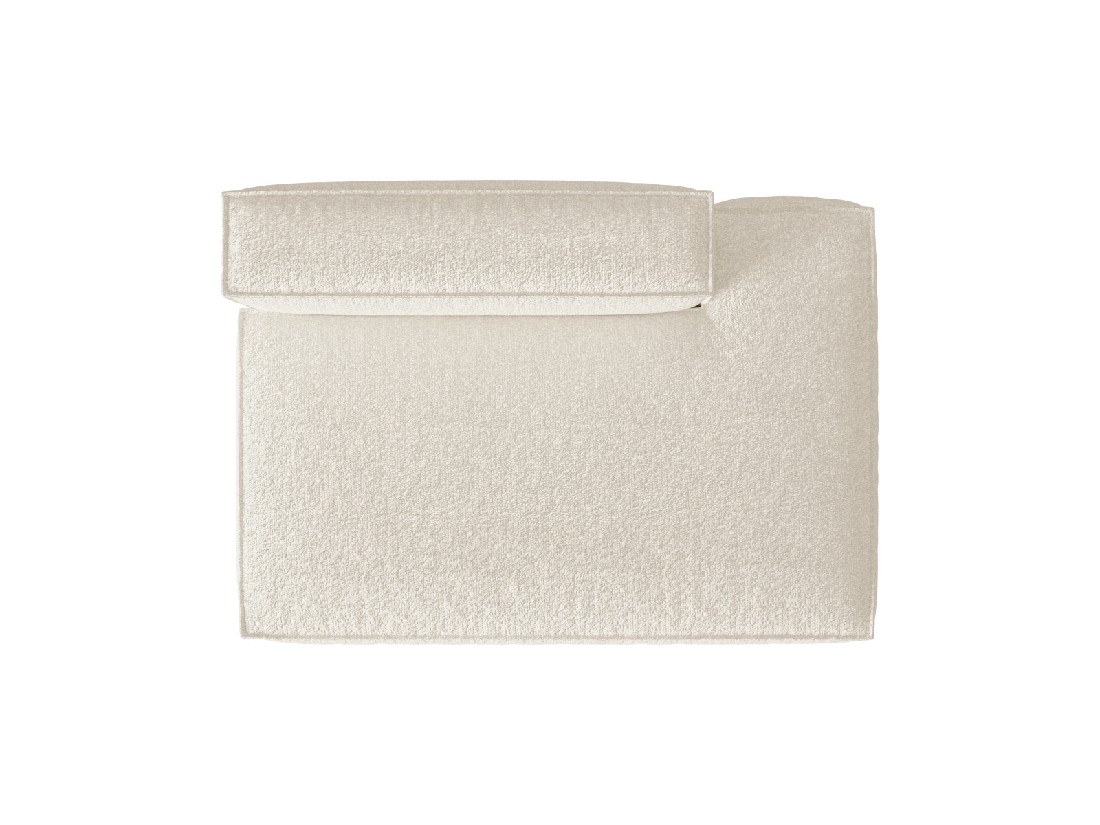 Boucle Right Modular Sofa, "Nuria", 3 Seats, 165x110x72