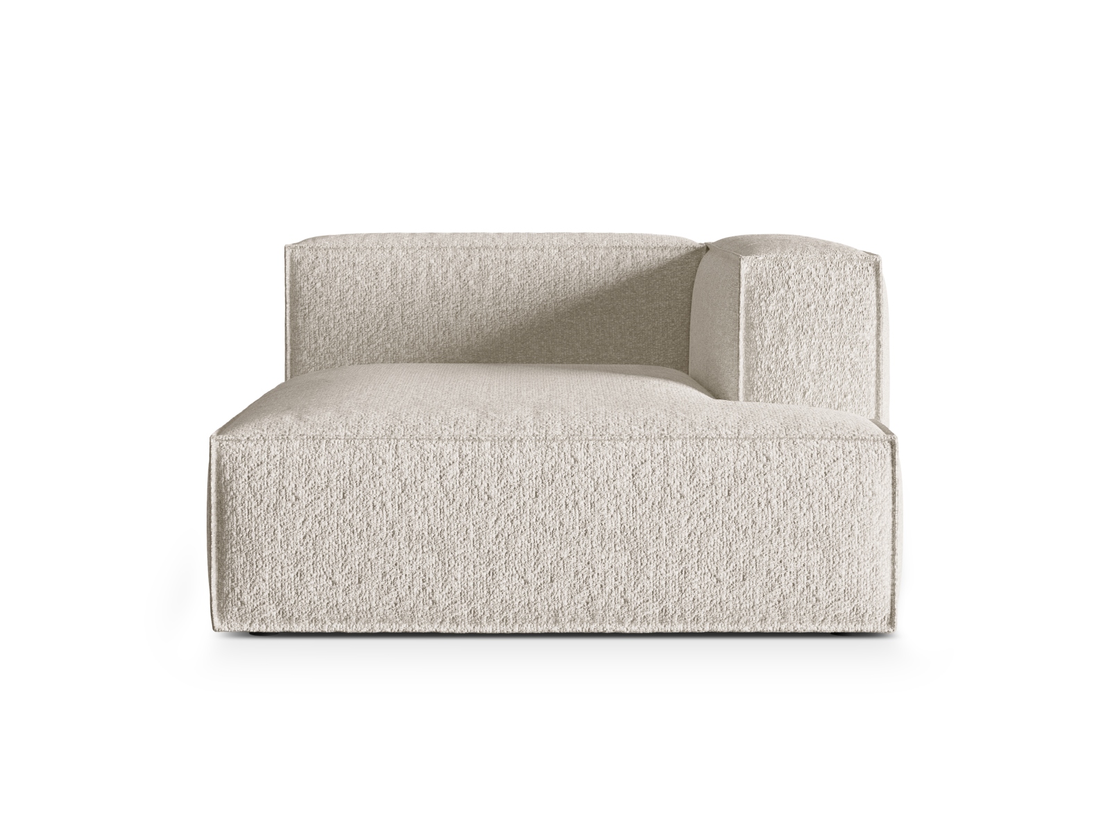 Boucle Chaise Longue Right, "Nuria", 1 Seat, 127x147x72