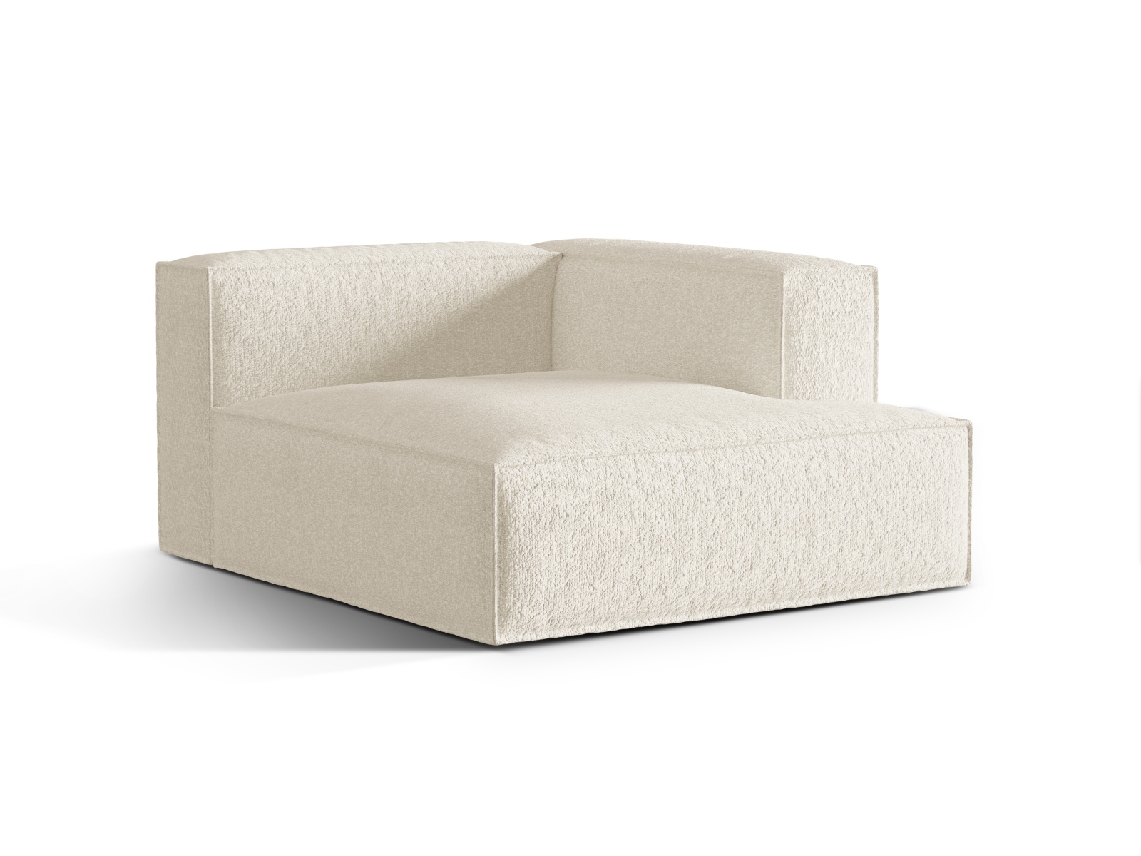 Boucle Chaise Longue Right, "Nuria", 1 Seat, 127x147x72