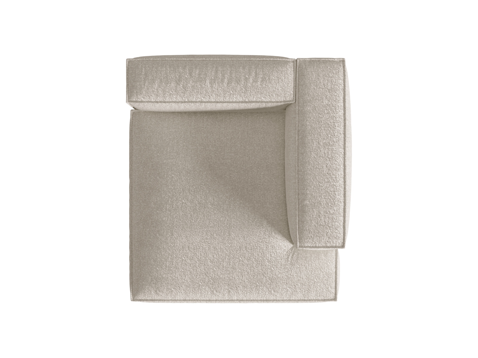 Boucle Chaise Longue Right, "Nuria", 1 Seat, 127x147x72