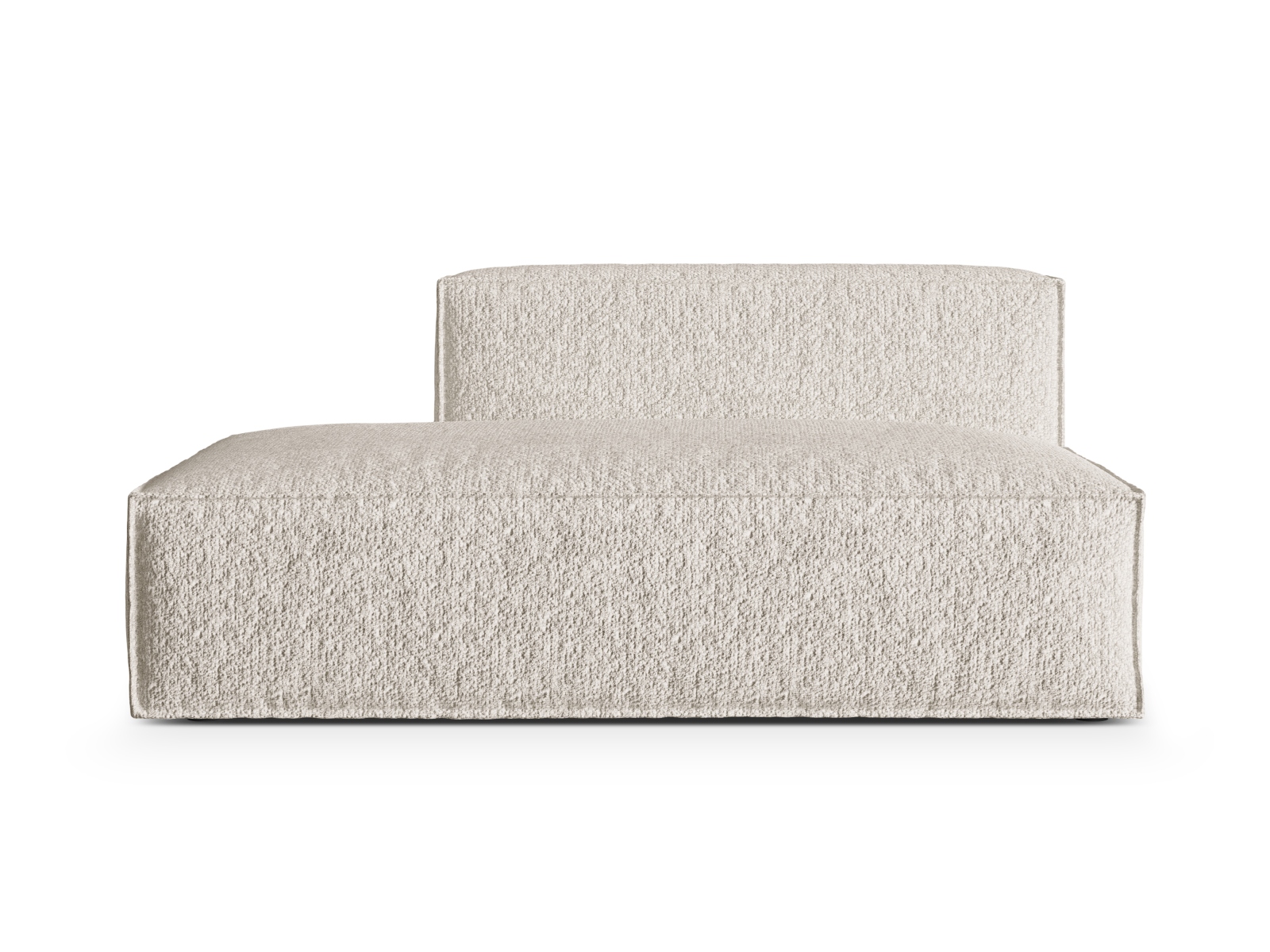 Boucle Left Modular Sofa, "Nuria", 3 Seats, 165x110x72