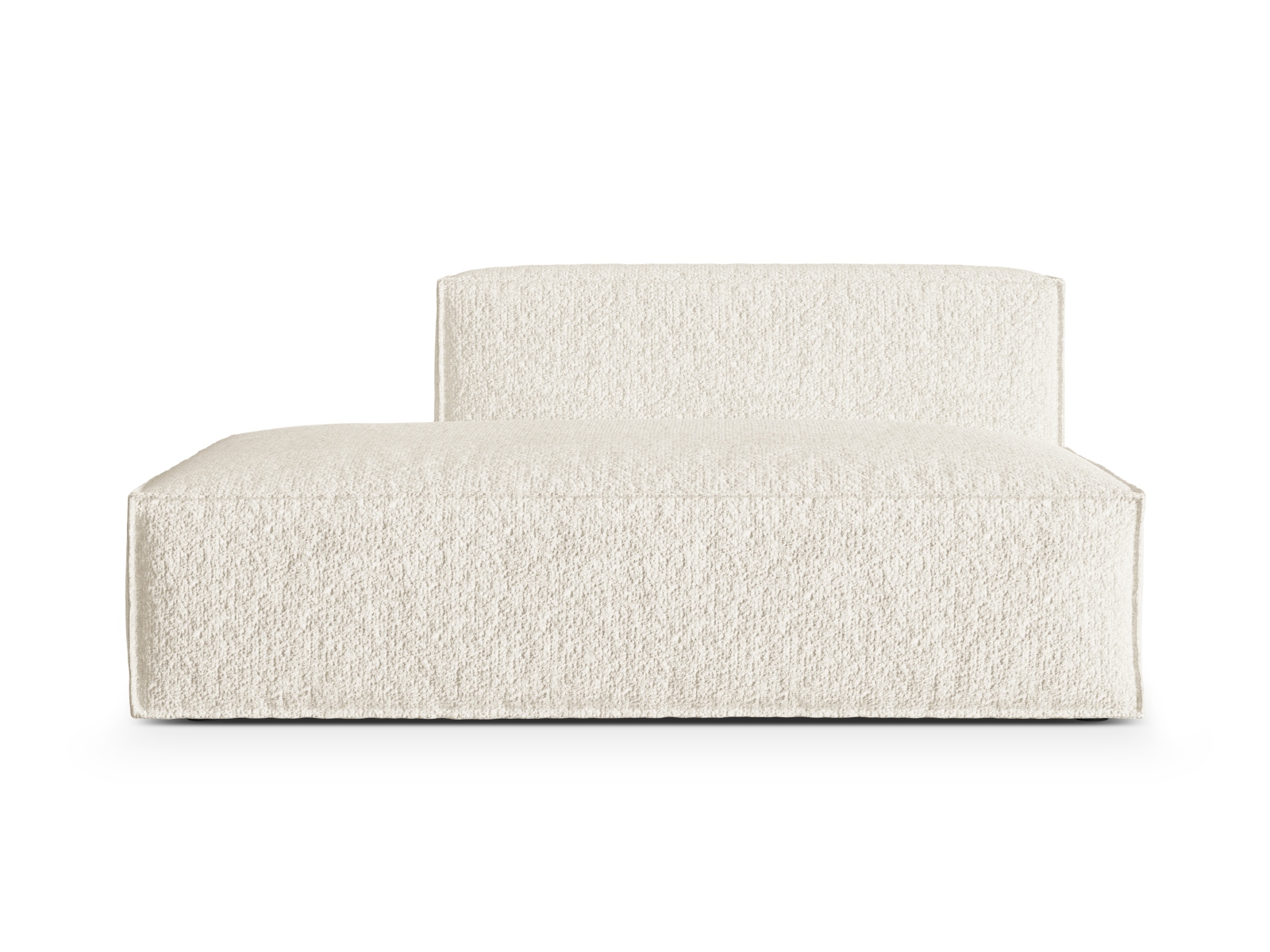Boucle Left Modular Sofa, "Nuria", 3 Seats, 165x110x72