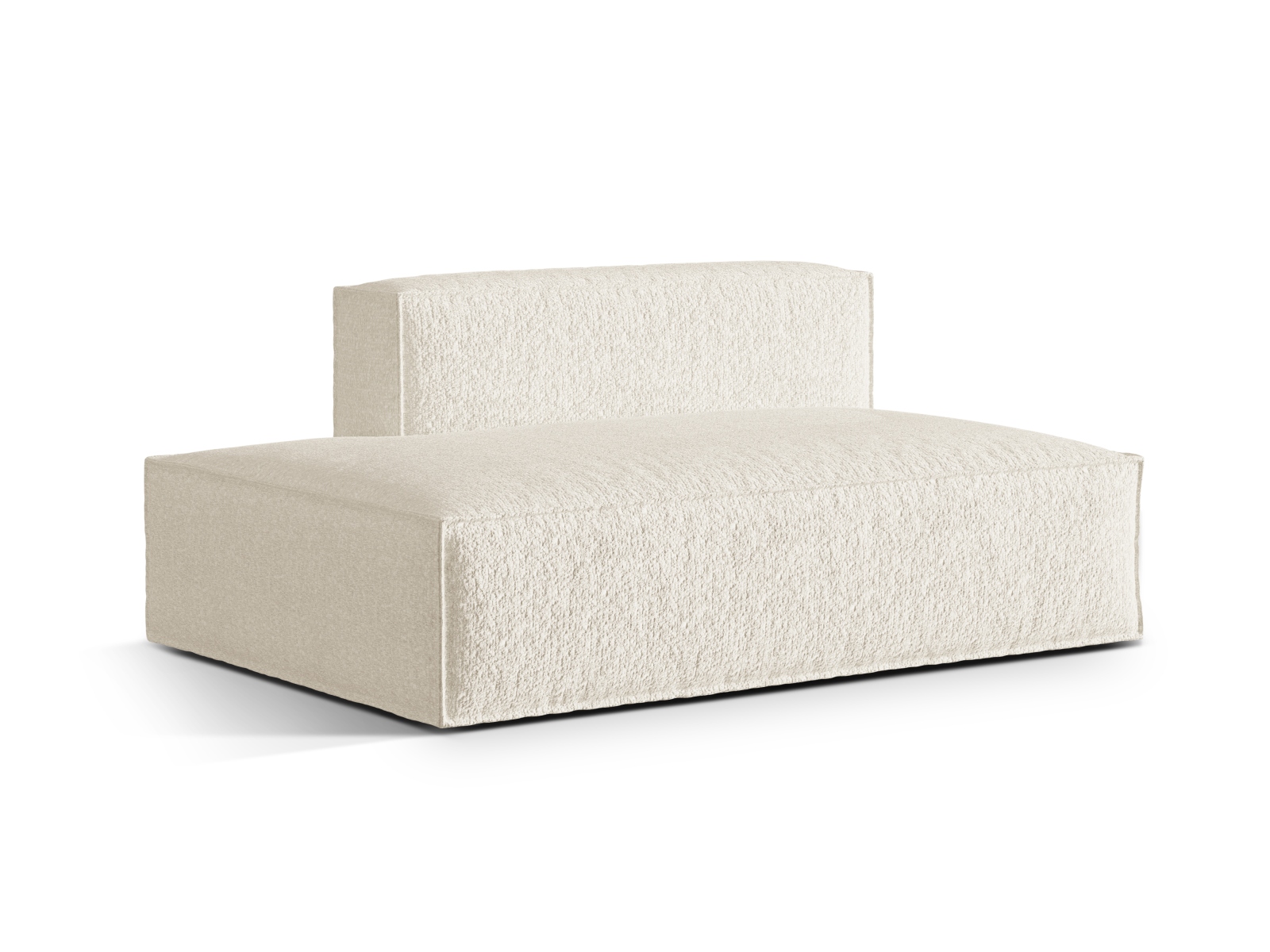 Boucle Left Modular Sofa, "Nuria", 3 Seats, 165x110x72