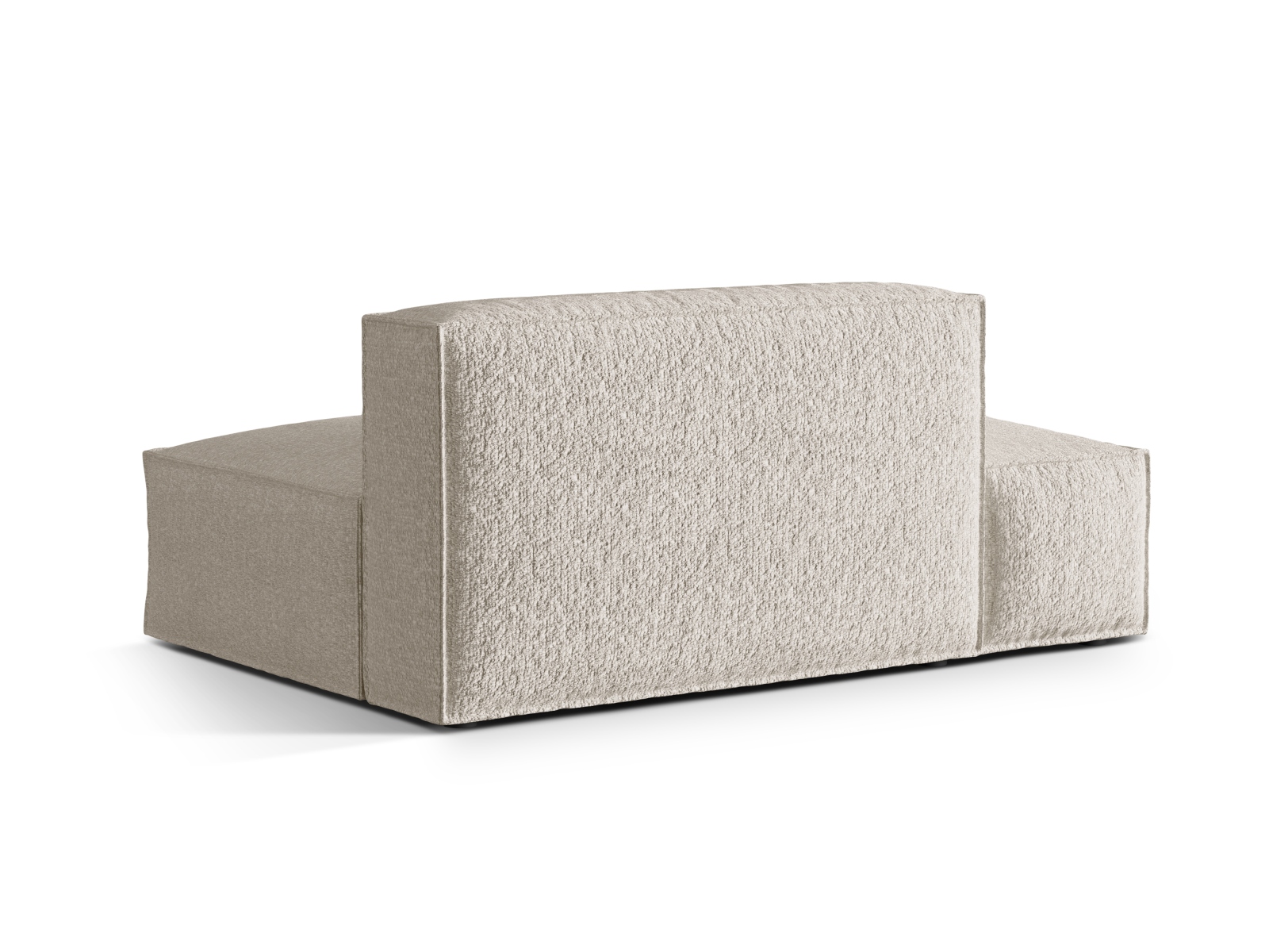 Boucle Left Modular Sofa, "Nuria", 3 Seats, 165x110x72