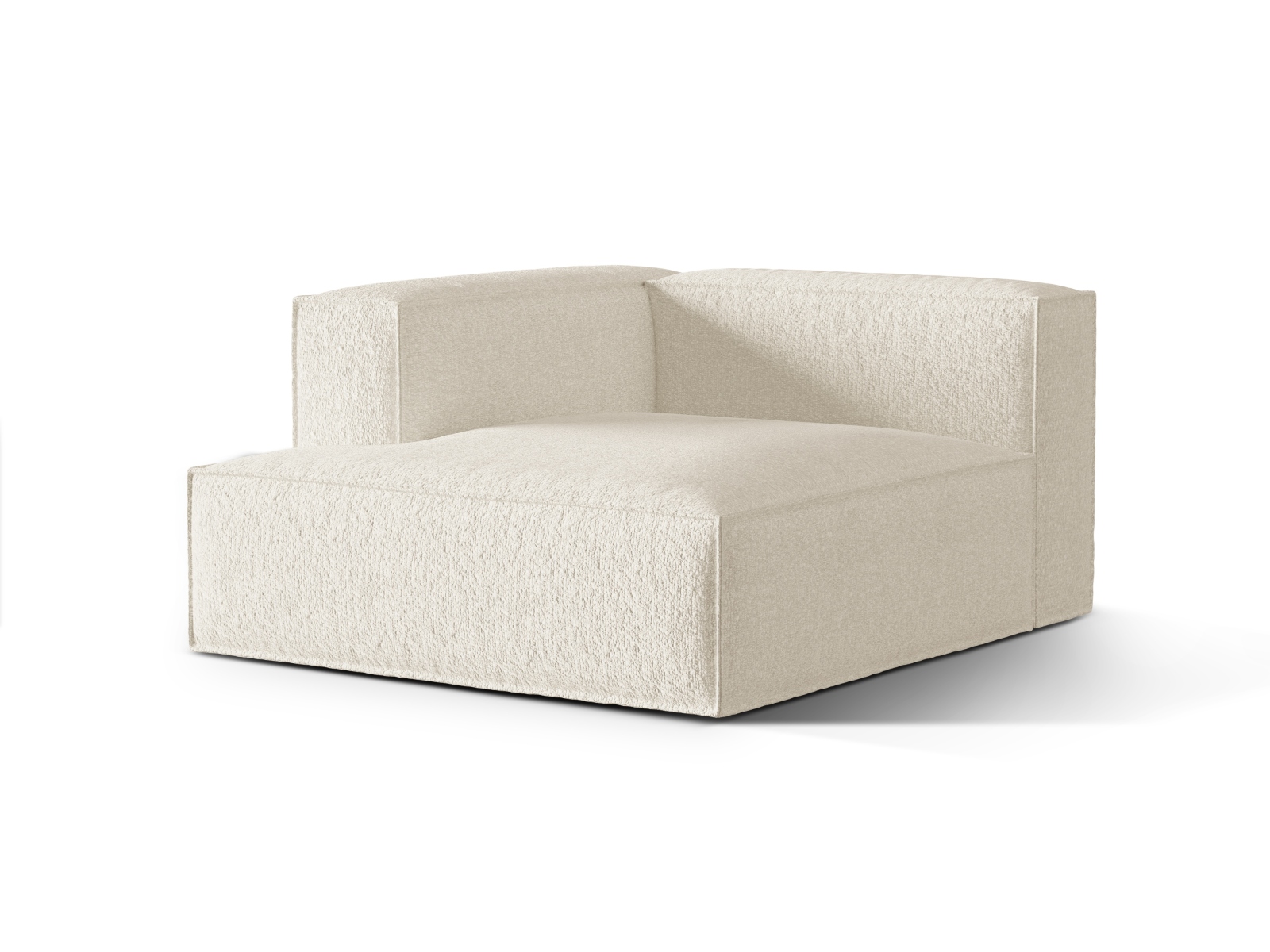 Boucle Chaise Longue Left, "Nuria", 1 Seat, 127x147x72