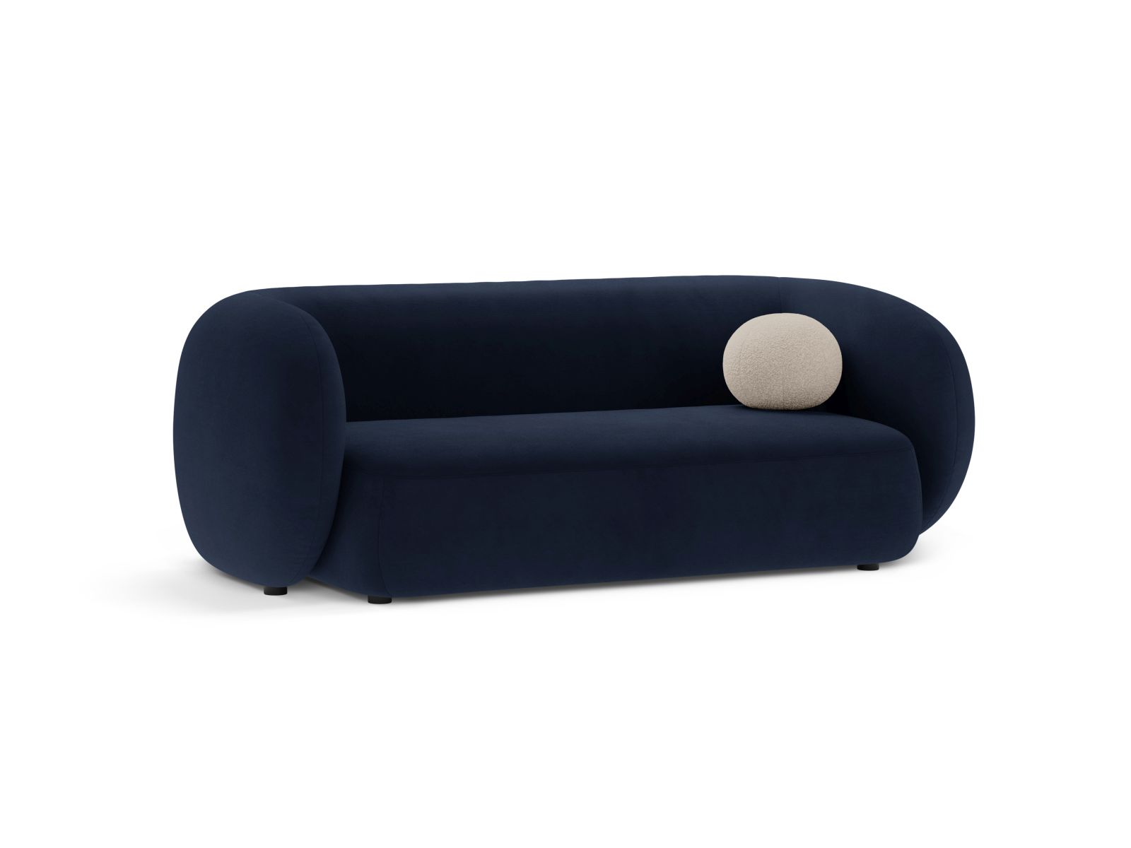 Velvet Modular Sofa, "Kate", 2 Seats, 183x99x76