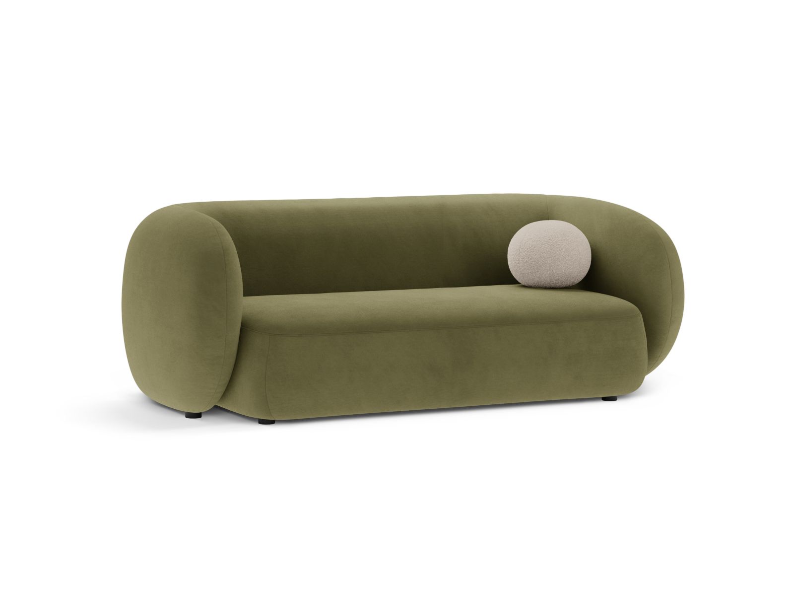 Velvet Modular Sofa, "Kate", 2 Seats, 183x99x76