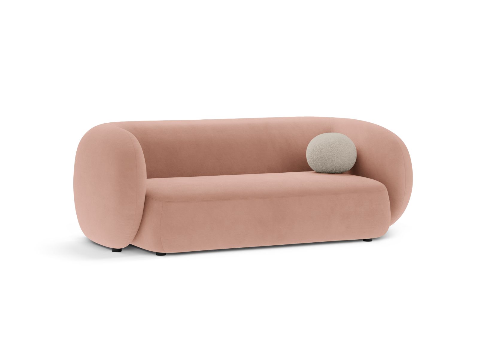 Velvet Modular Sofa, "Kate", 2 Seats, 183x99x76