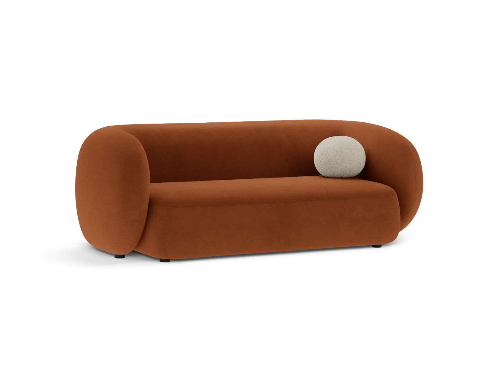 Velvet Modular Sofa, "Kate", 2 Seats, 183x99x76