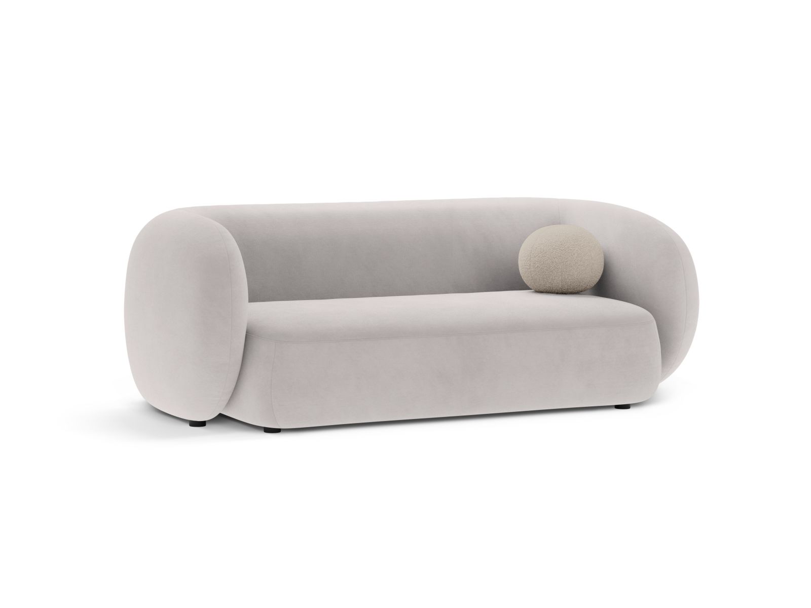 Velvet Modular Sofa, "Kate", 2 Seats, 183x99x76
