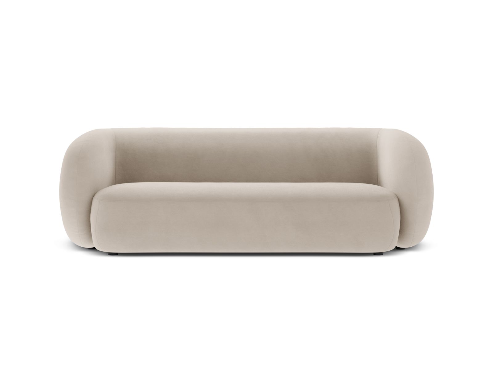 Velvet Modular Sofa, "Kate", 3 Seats, 213x99x76