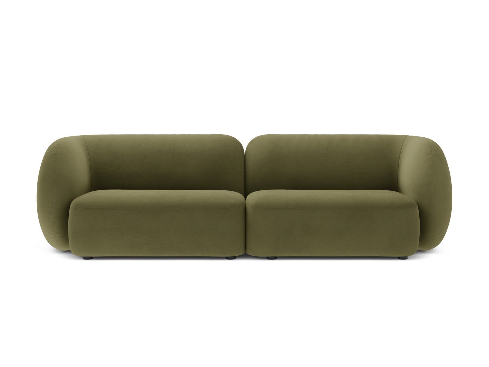 Velvet Modular Sofa, "Kate", 4 Seats, 243x99x76